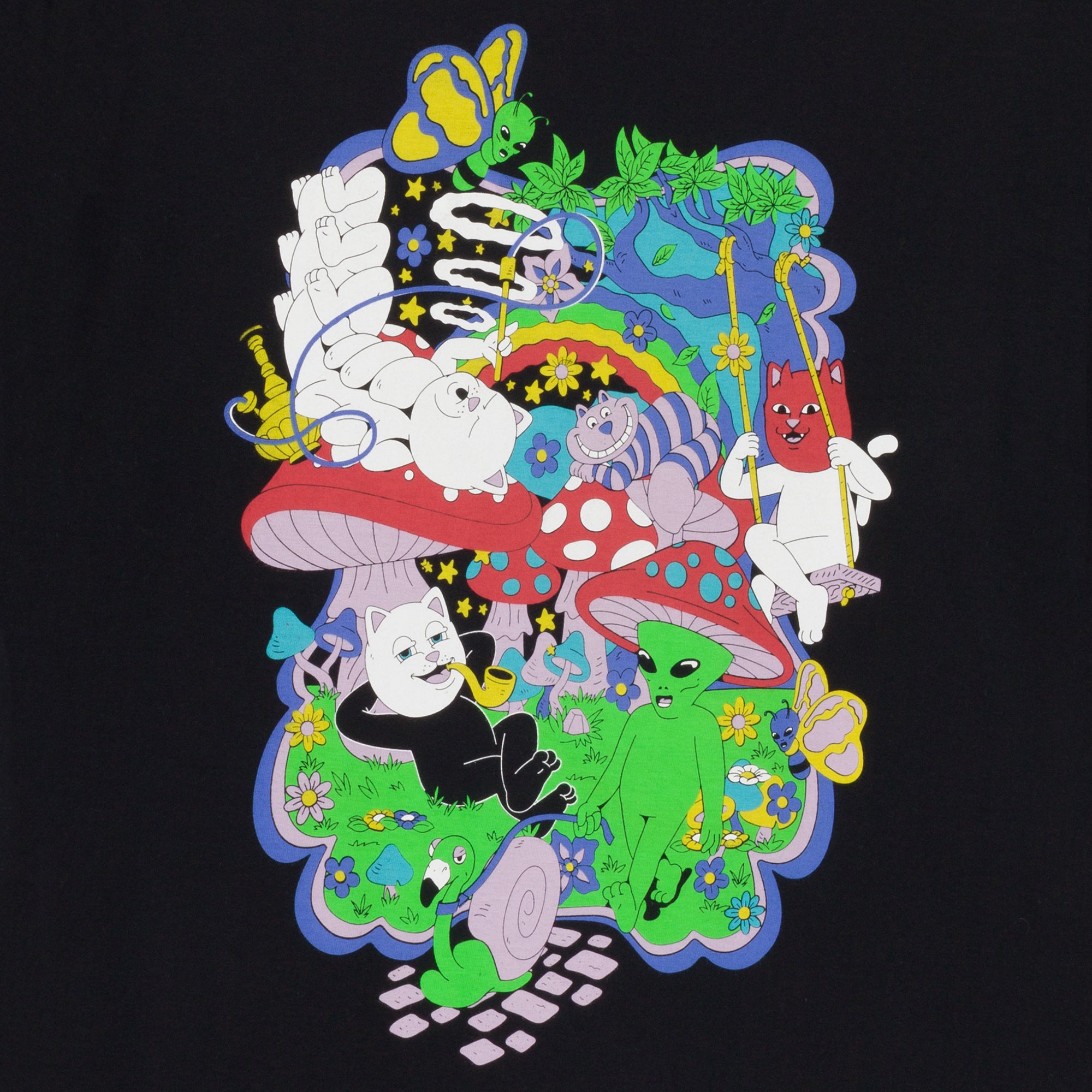 Rabbit Hole Tee (Black)、mySite、merchandisen