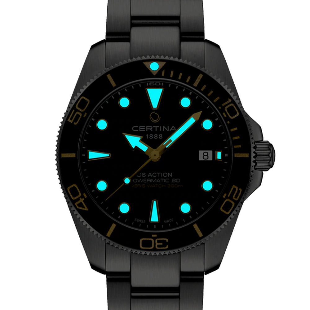  DS Action Diver 40.5mm - Black on Bracelet