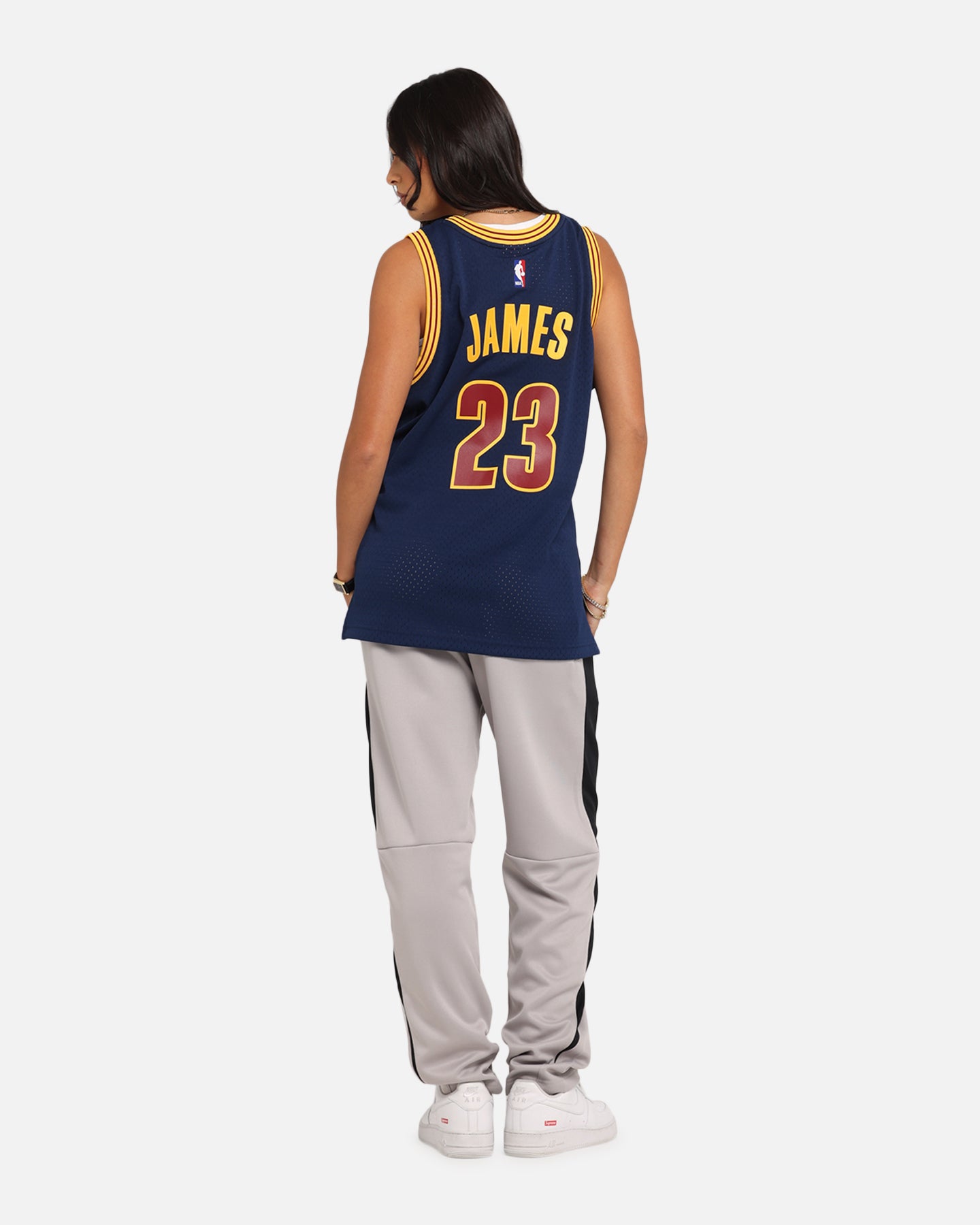 Mitchell & Ness Cleveland Cavaliers Lebron James Swing Jersey Blue、mySite、zt4zffjzw
