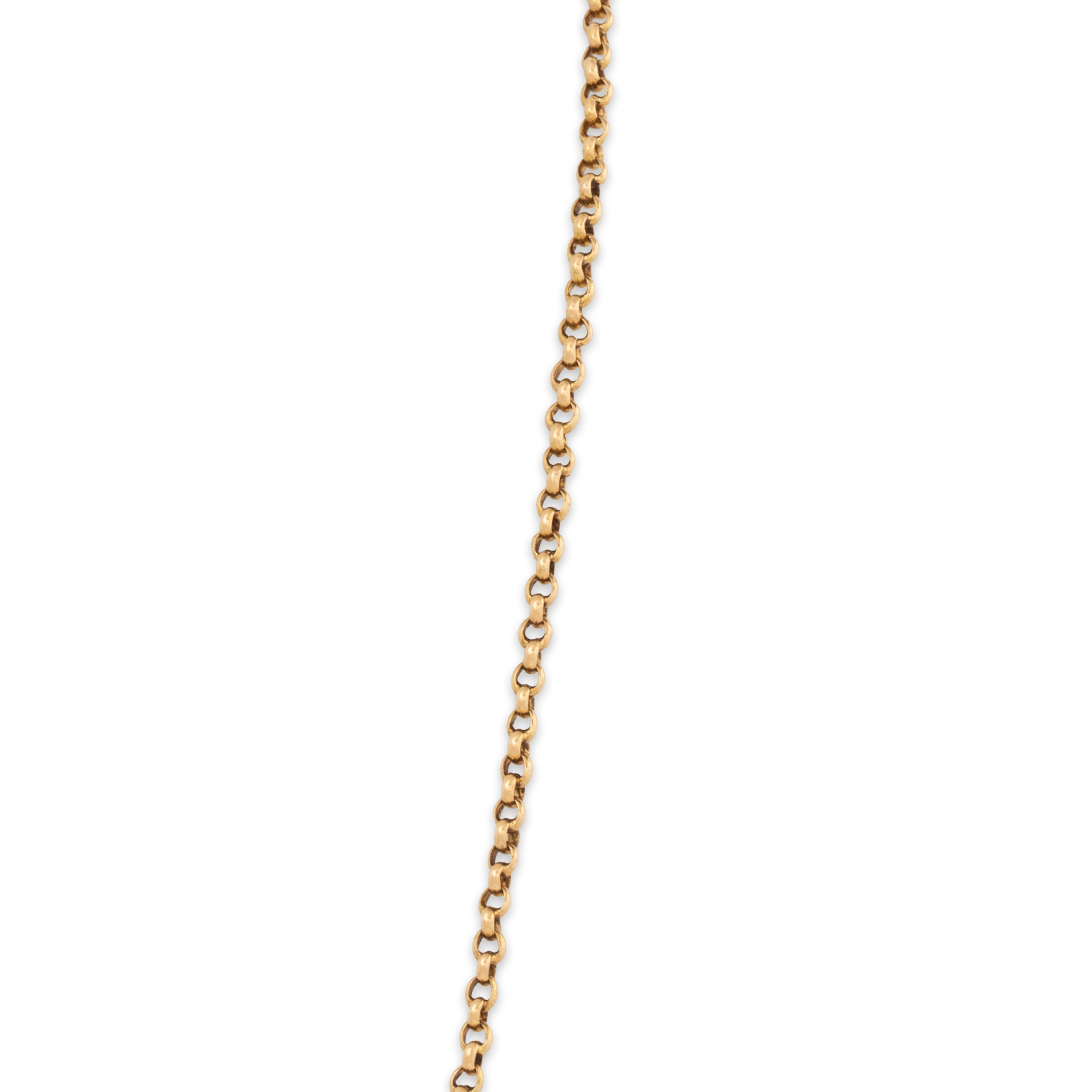 Antique French 18k Yellow Gold Enamel Lovely Floral Clasp Necklace 28、mySite、hinf8tx79