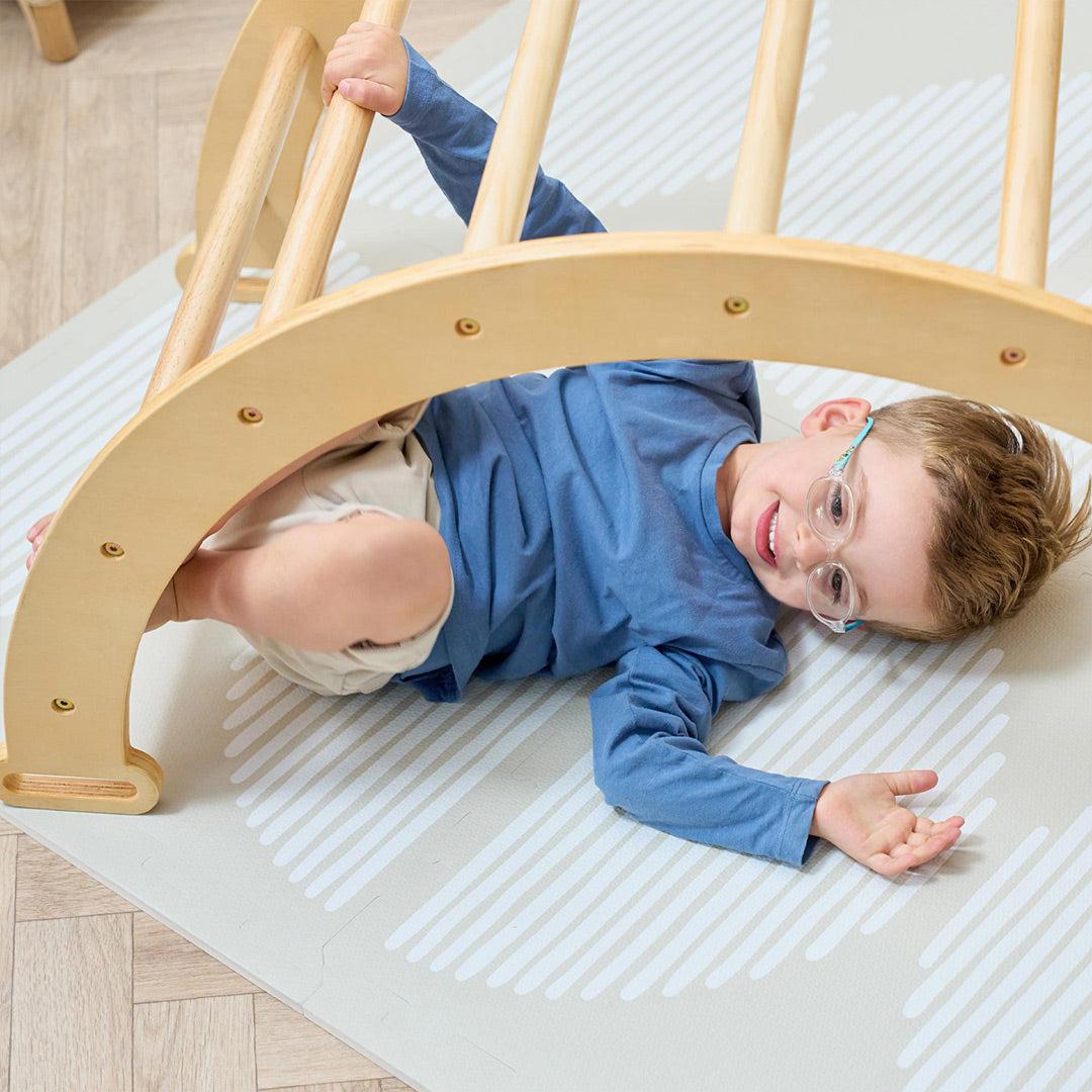  Tutti Bambini Scala Montessori 3 In 1 Pikler Climbing Frame With Climbing Wall - Natural、mySite、merchandisen