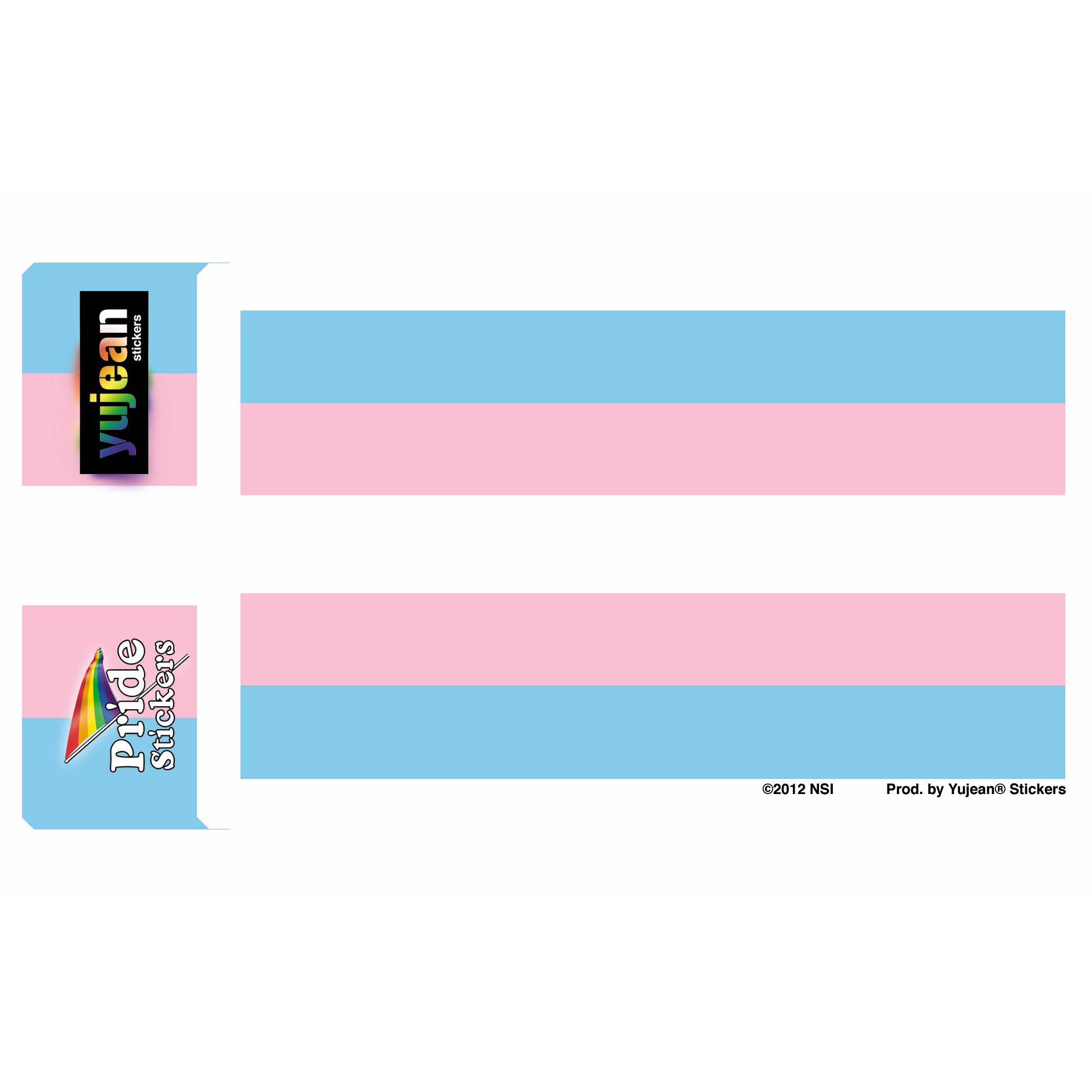  Transgender Pride Flag Vinyl Sticker Decal、mySite、ghnorth