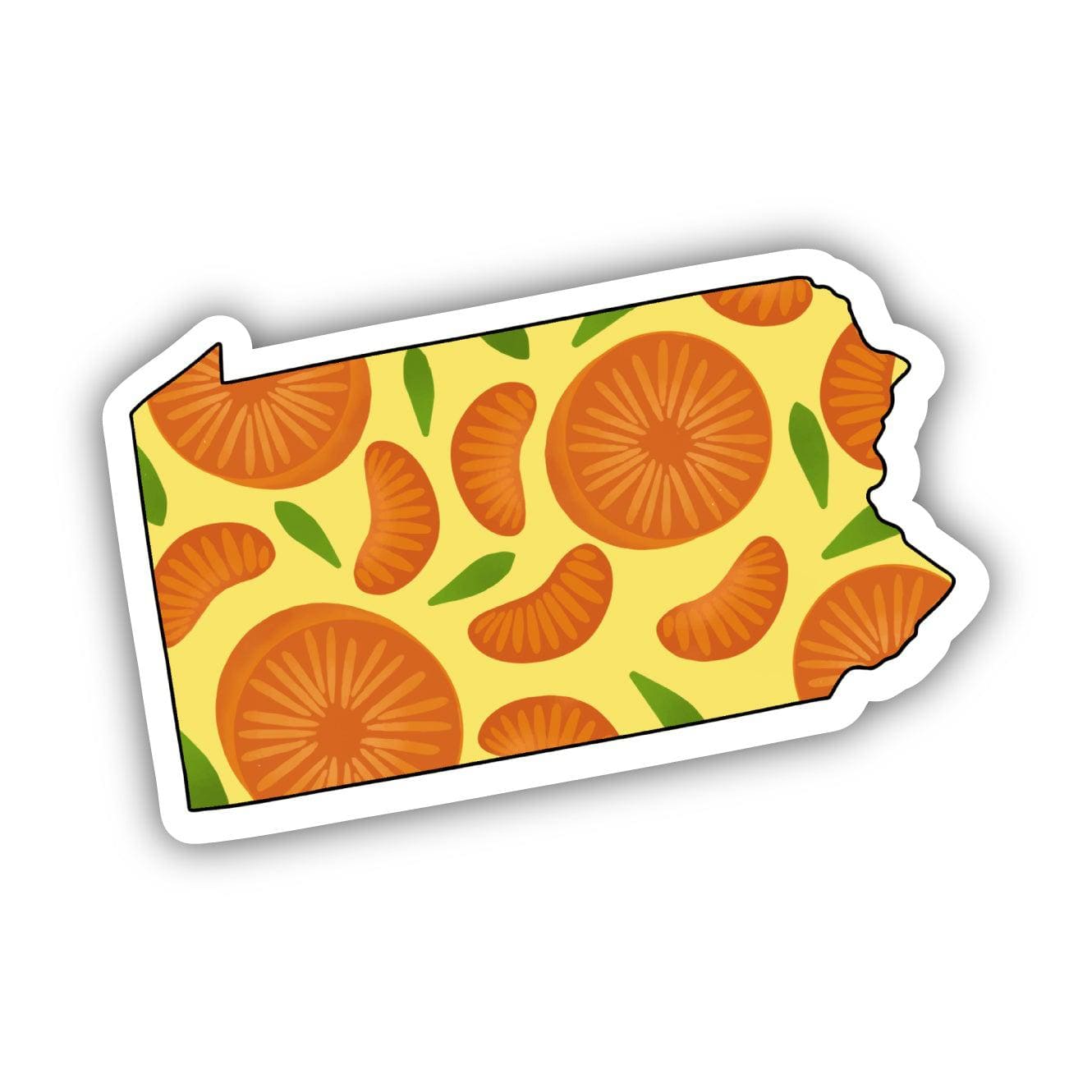  Pennsylvania Orange & Yellow Fruit Sticker、mySite、elrpsem3k
