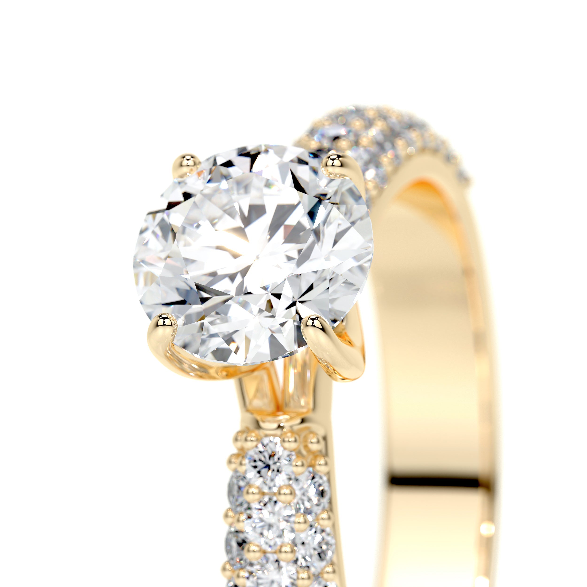 Alora Lab Grown Diamond Ring -18K Yellow Gold、mySite、hinf8tx79
