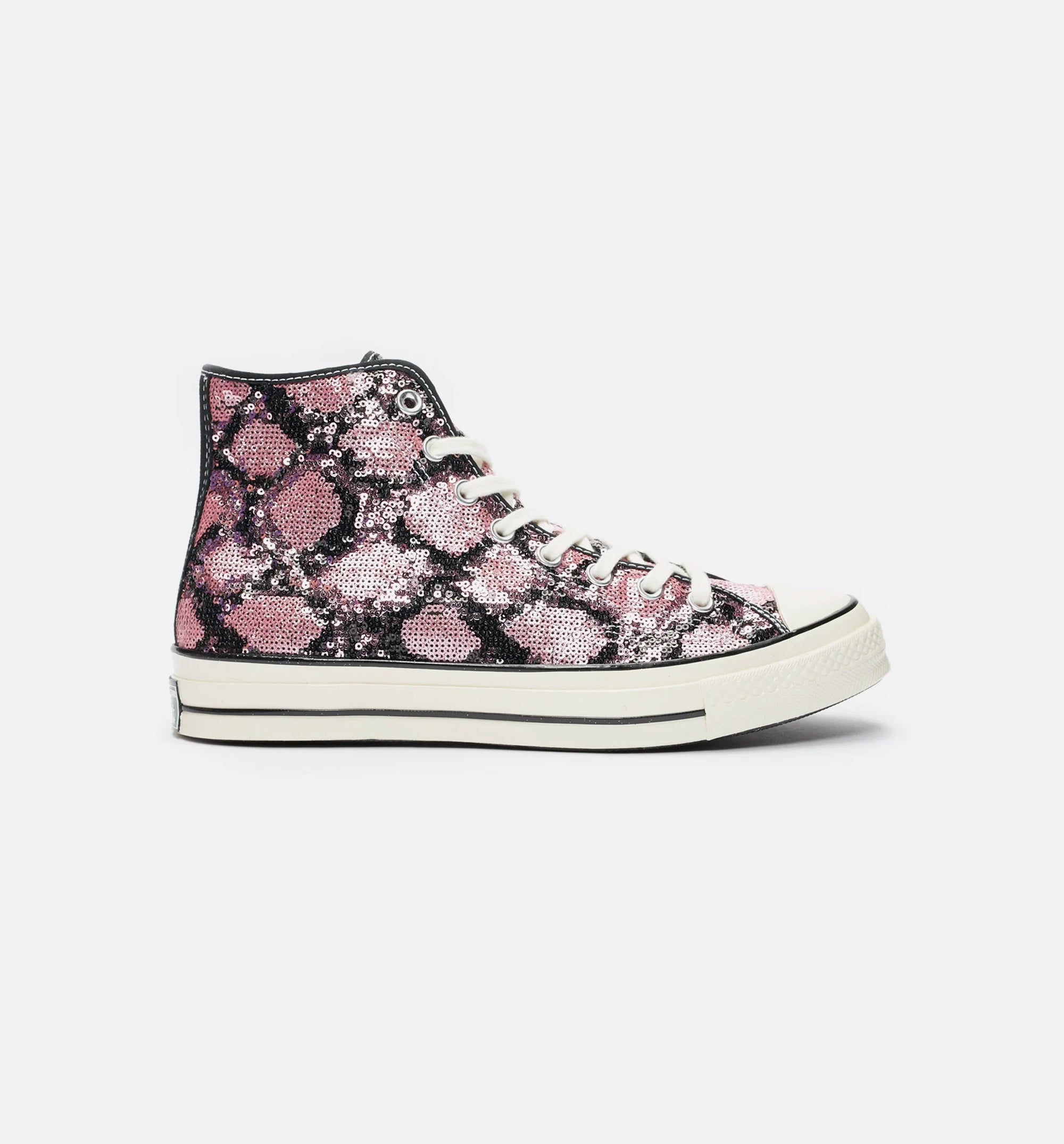 Chuck Taylor All Star Sequin High Top Mens Lifestyle Shoe - Black/Pink、mySite、dreamappss