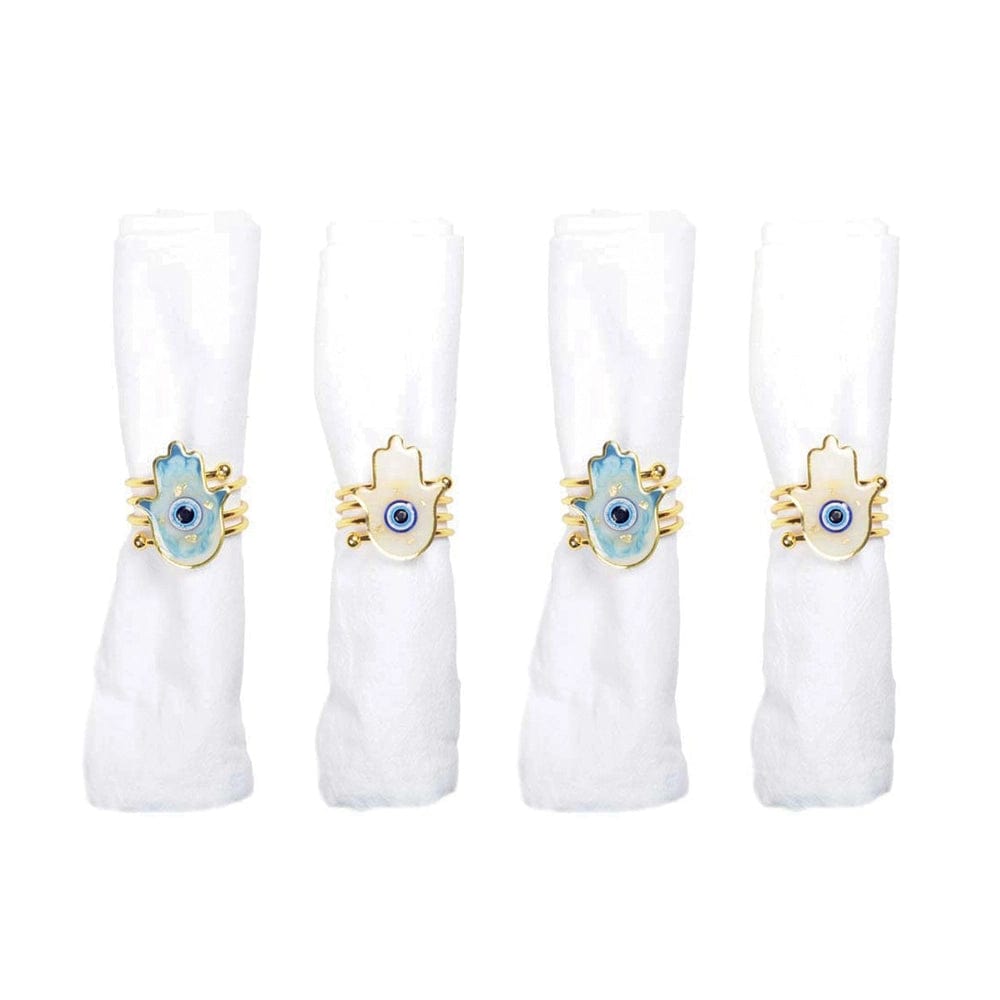 Hamsa Evil Eye Napkin Rings – Set of 4、mySite、topwebapps