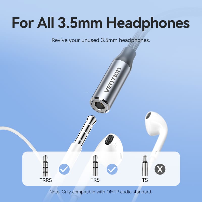 Vention Cotton Braided Lightning Male to 3.5MM Earphone Jack Adapter Aluminum Alloy Type、mySite、fannypackpong