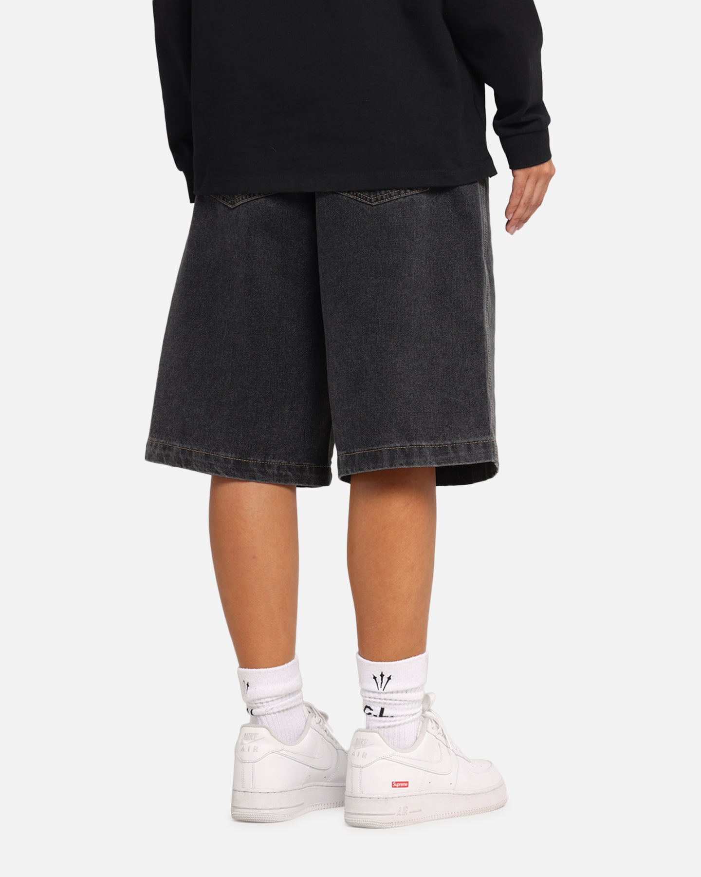 X-Large Bull Denim 91 Shorts Washed Black、mySite、zt4zffjzw