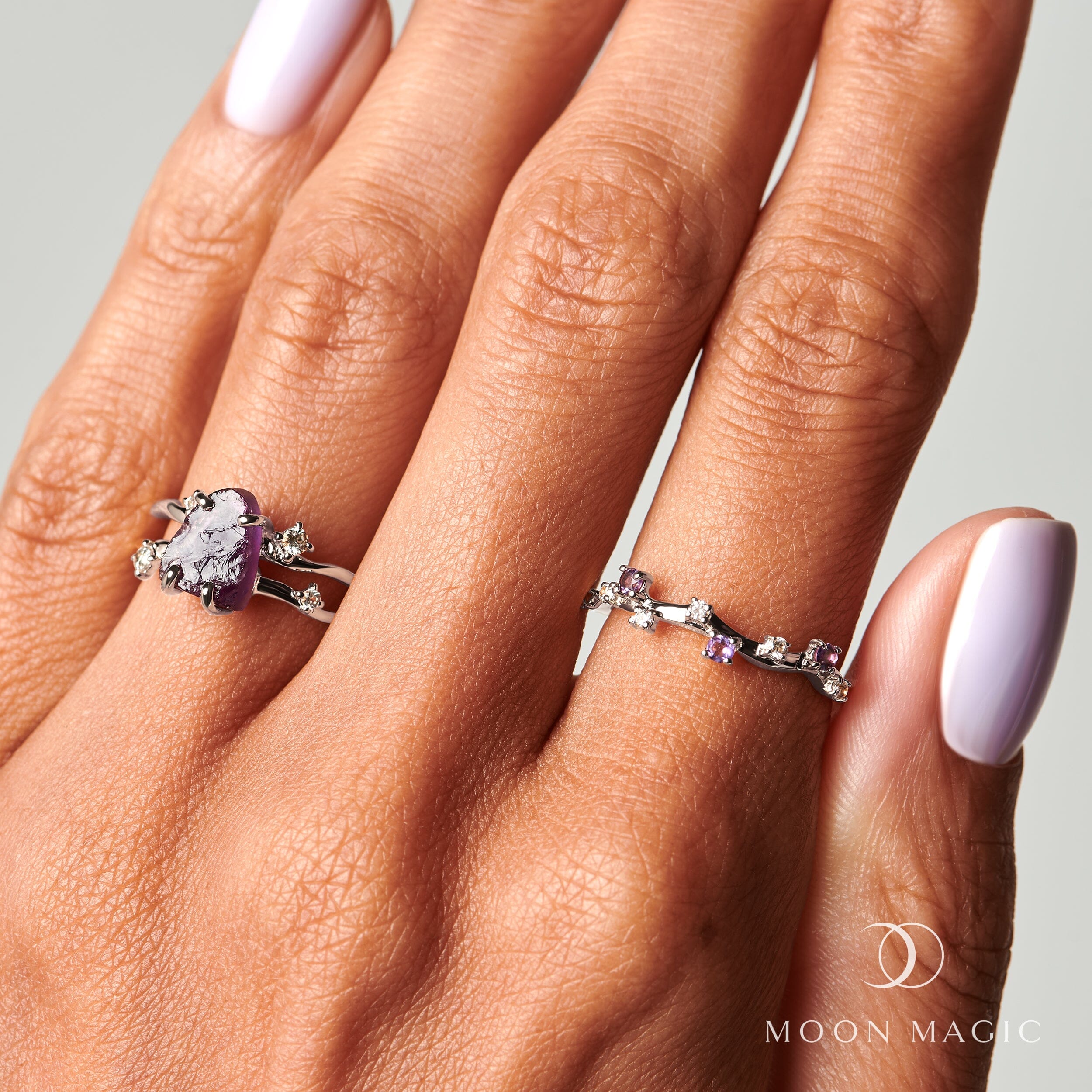 Raw Crystal Ring - Flow Amethyst、mySite、hinf8tx79