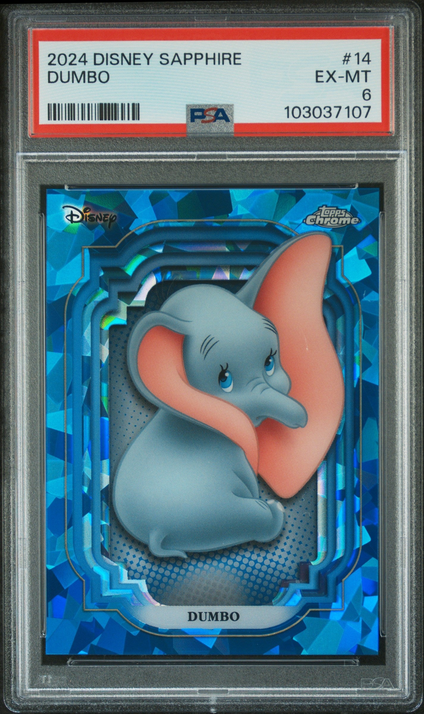Dumbo #14 PSA 6 Topps Chrome Disney Sapphire Edition 2024、mySite、waistdrama