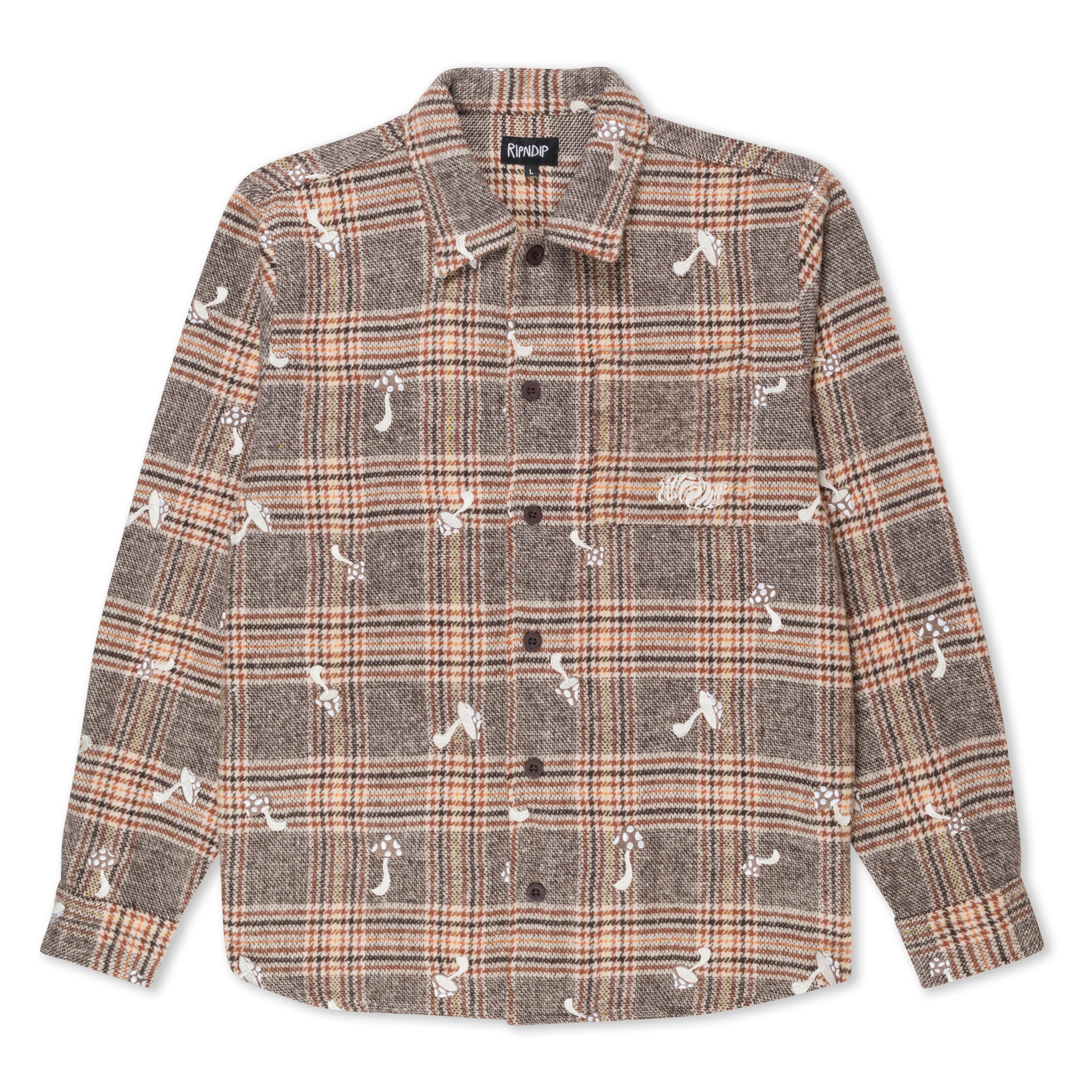  Euphoria Button Up Plaid Jacket (Brown Plaid)、mySite、merchandisen