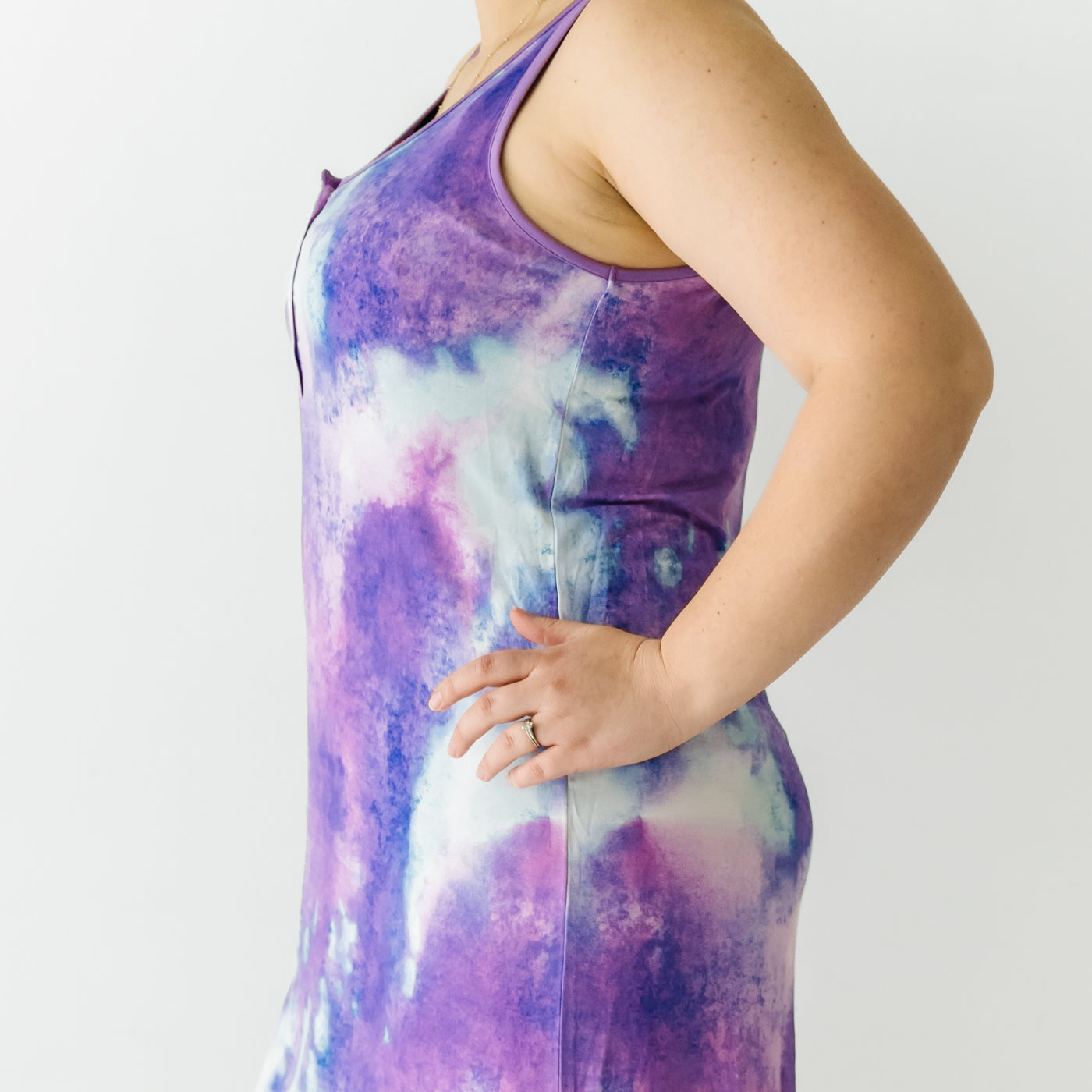  Purple Watercolor Women's Tank Nightgown、mySite、layawaytickets
