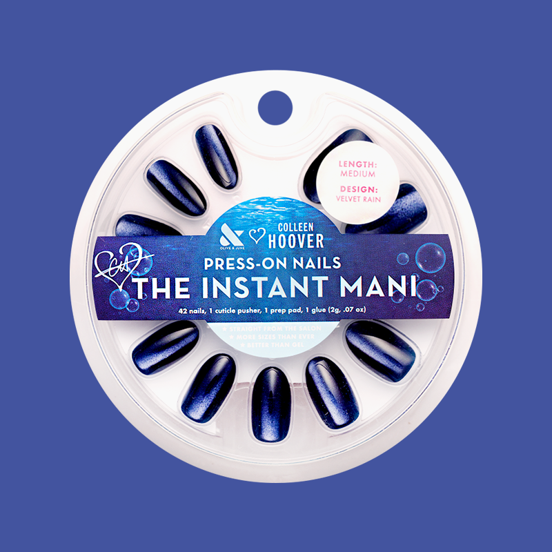 Velvet Rain - Press-On | Medium | Oval、mySite、solidvoid