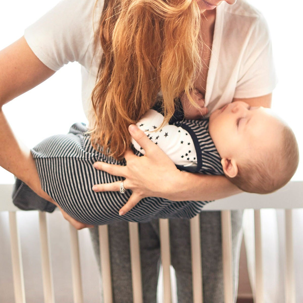 Classic Stripe Organic Beekeeper™ Wearable Baby Blanket、mySite、g9winljtr