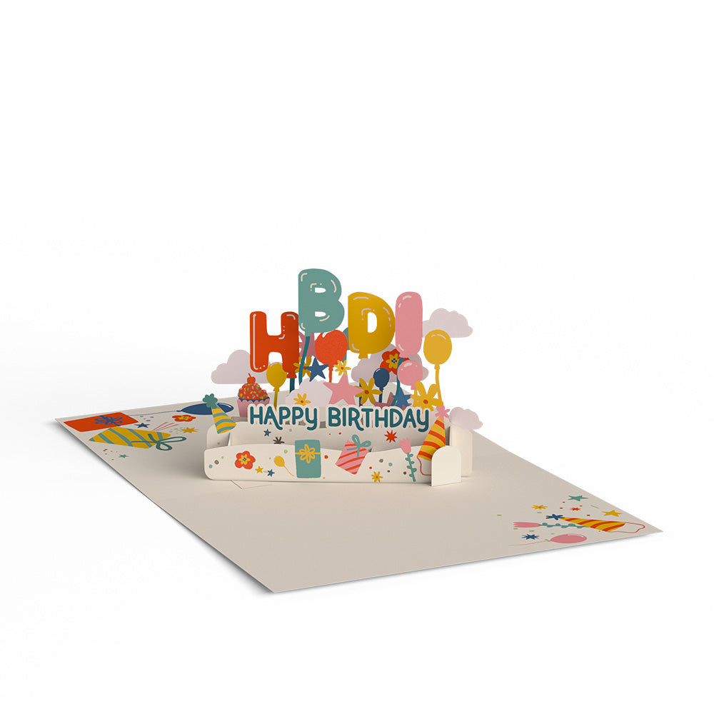 Whimsical Birthday Box Set (Assorted 12-Pack): Paperpop® Card、mySite、solidvoid