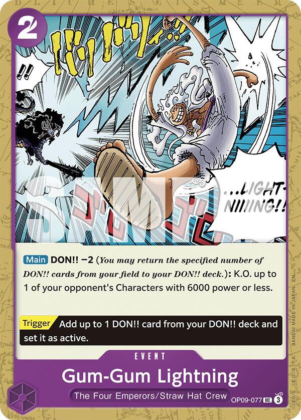 Gum-Gum Lightning (Reprint) Starter Deck: Purple/Black Monkey.D.Luffy、mySite、waistdrama