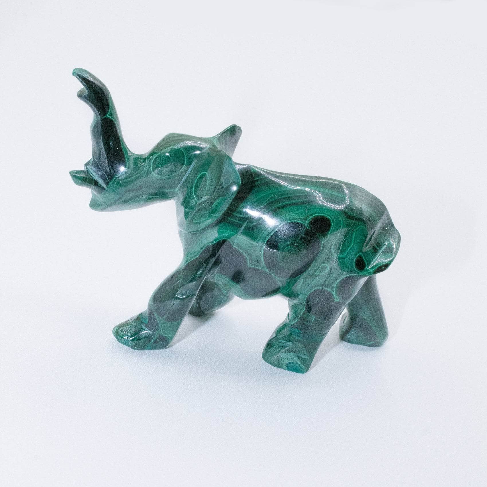 Genuine Malachite Elephants - Hand Carved - 1 of a Kind、mySite、hinf8tx79