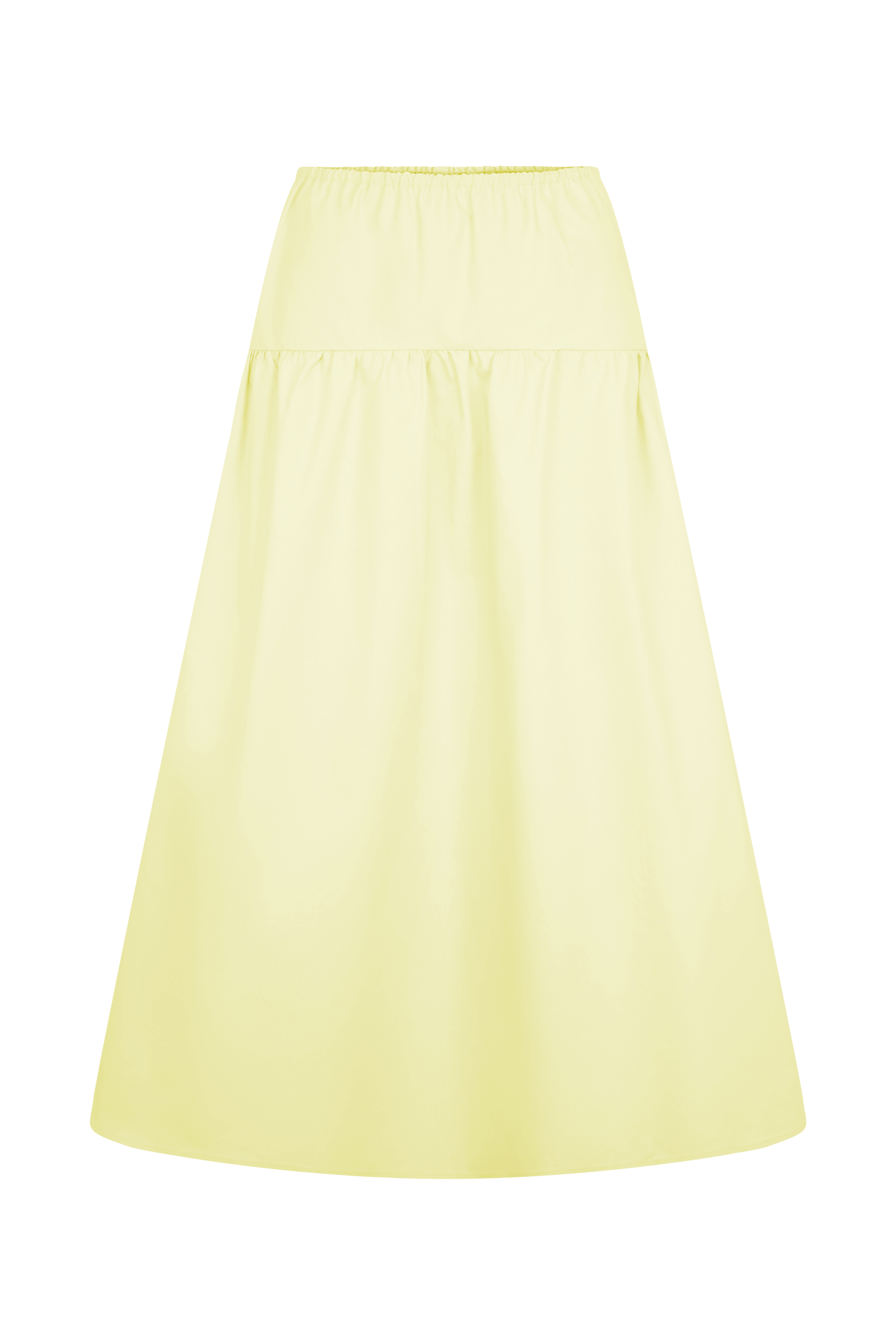 Amirah Midi Skirt - Lemon、mySite、solidvoid