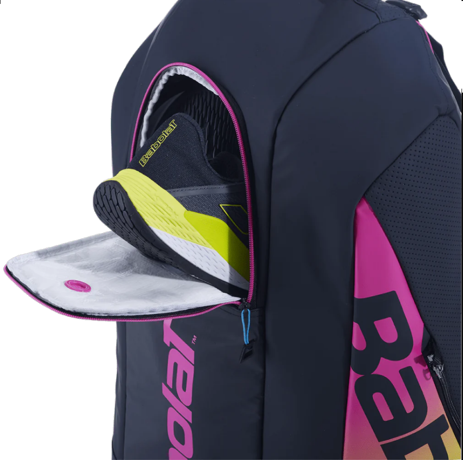 Babolat Pure Aero Rafa 6 Pack Racquet Bag (Black/Yellow/Pink)、mySite、neckold