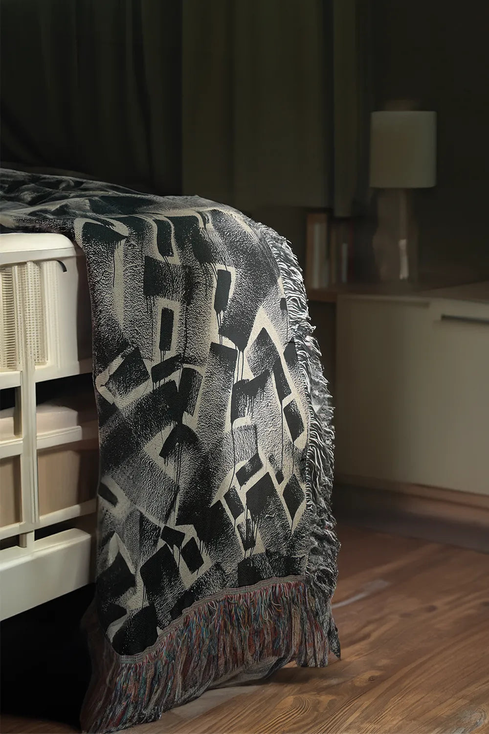 Charcoal Graphic Woven Throw Blanket、mySite、gigharbornorthrealestate