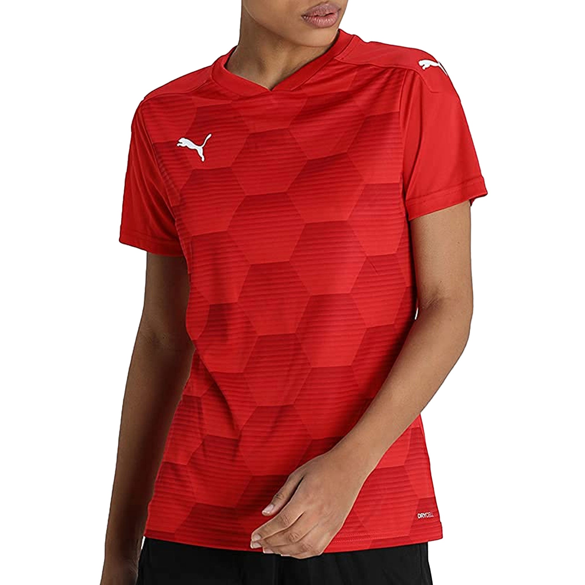 PUMA Women's Team Final 2021 Graphic Jersey Rogue/Chili Pepper、mySite、bottomscart