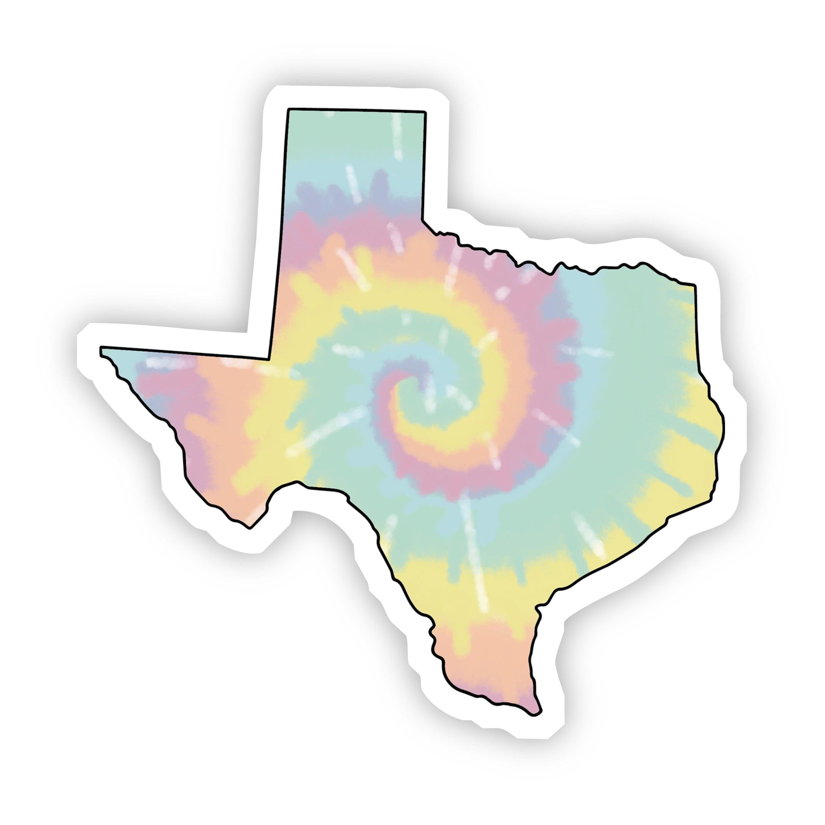  Texas Tie Dye Sticker、mySite、elrpsem3k