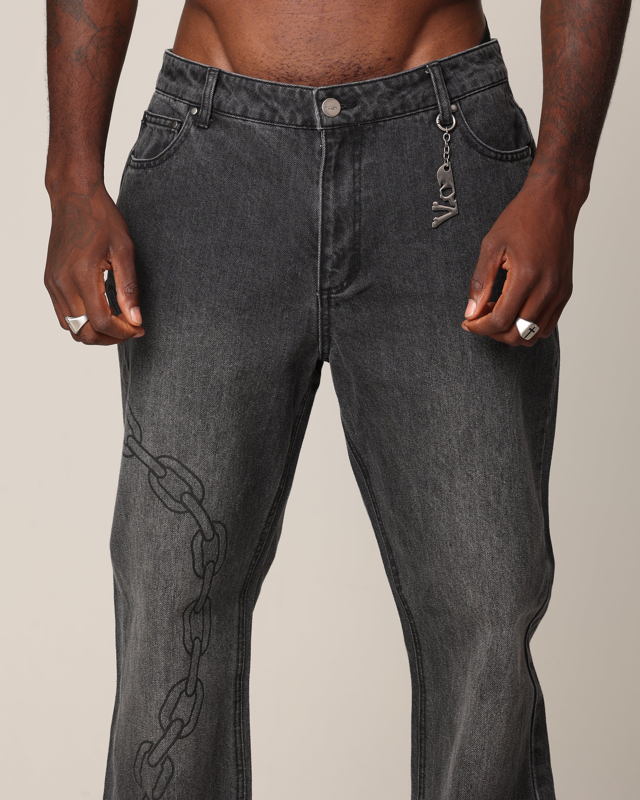 Saint Morta Rosary Psykhe Jeans Black Shadow、mySite、zt4zffjzw