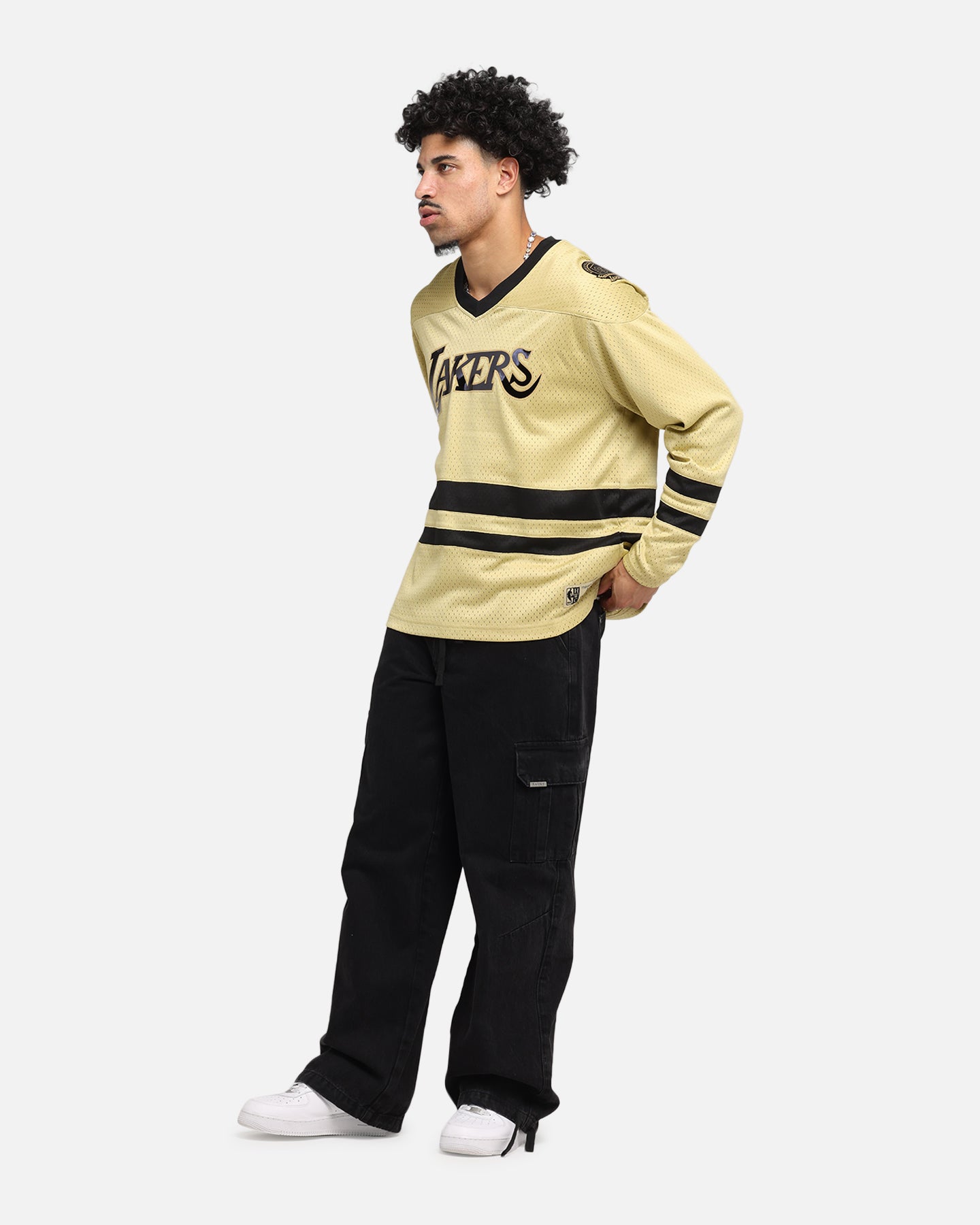 Mitchell & Ness Los Angeles Lakers Chrome Jersey Khaki、mySite、zt4zffjzw