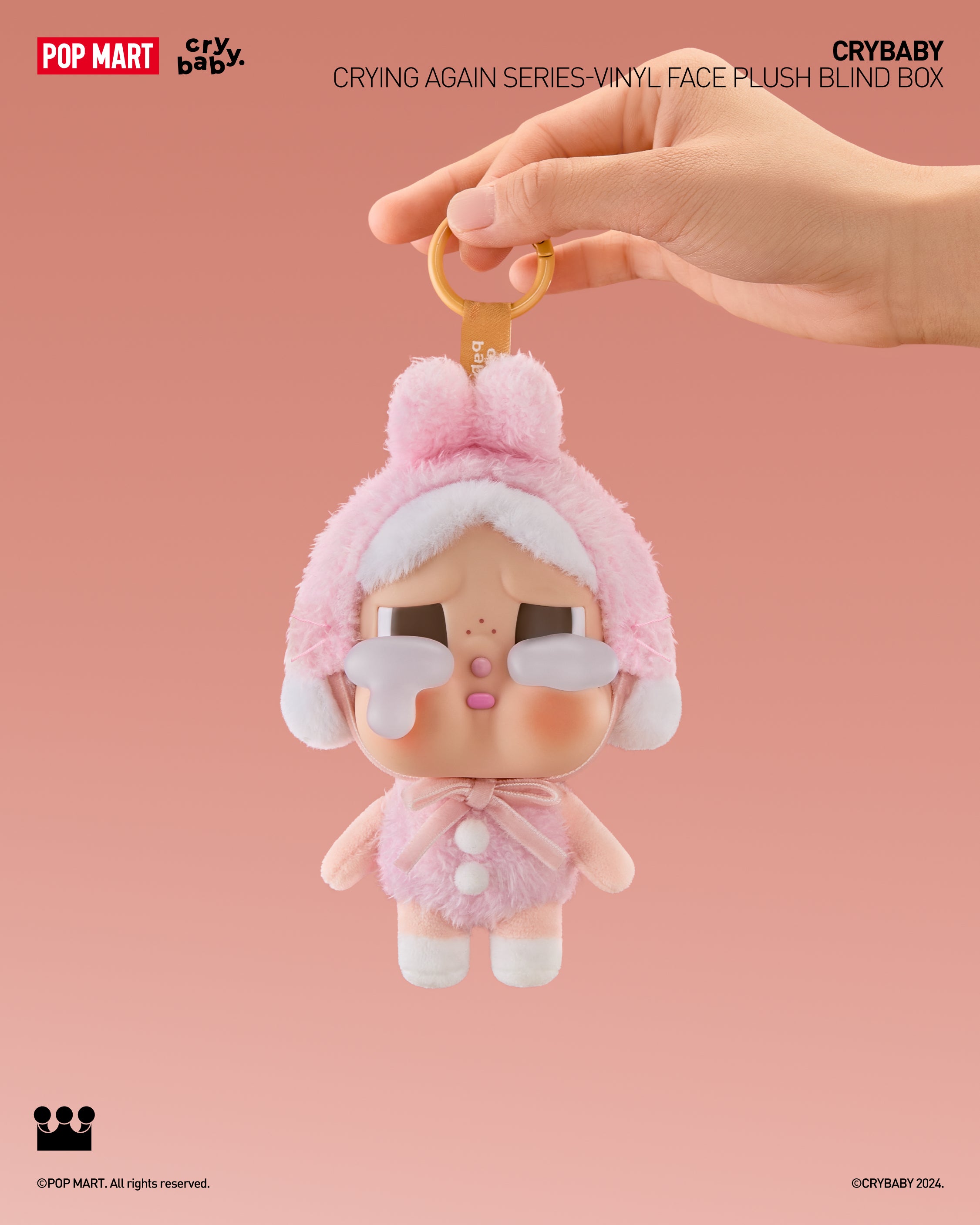  POP MART CRYBABY Crying Again Series-Vinyl Face Plush Blind Box、mySite、greenlandpopulation