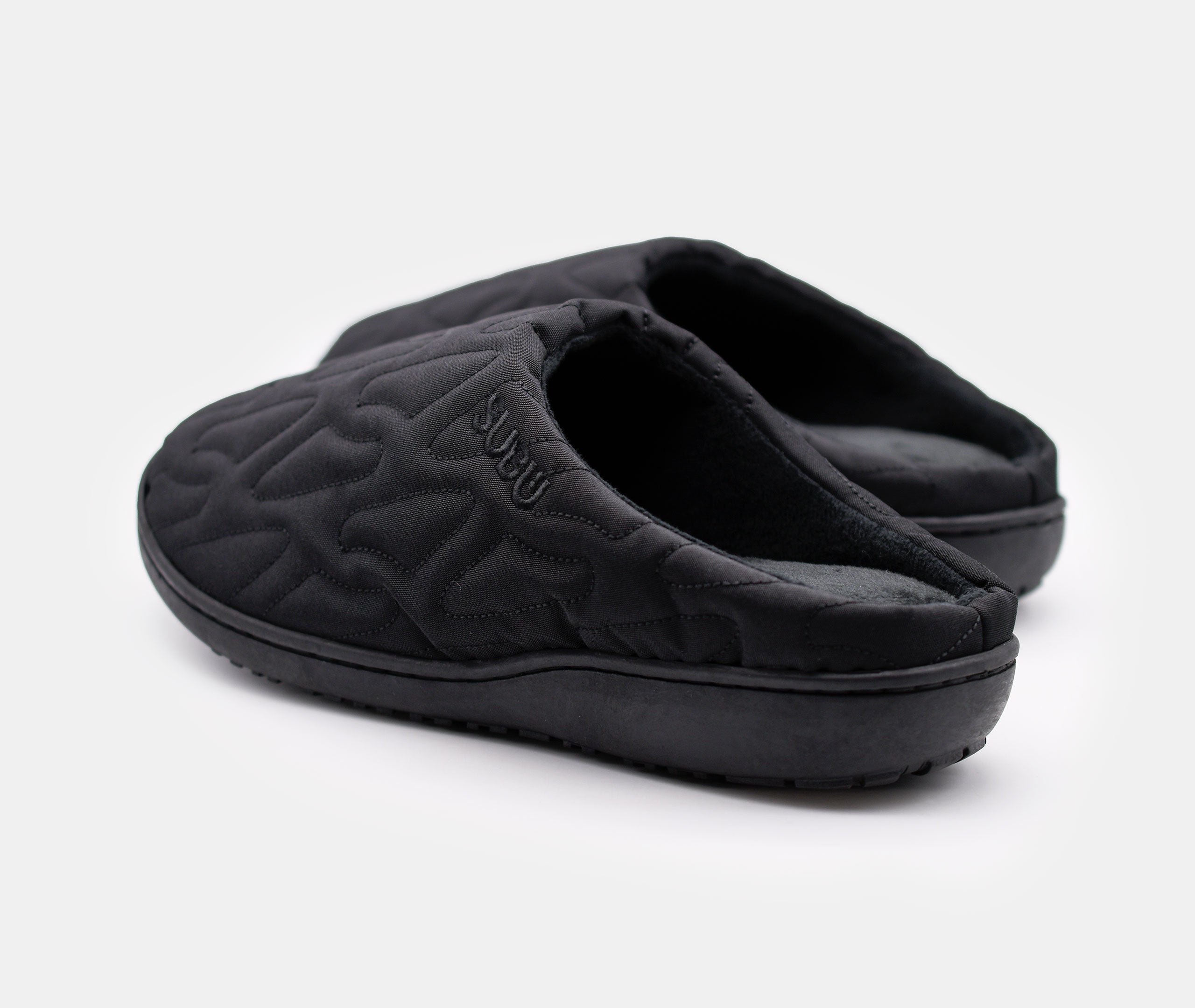 SUBU Nannen Outline Slippers - Black、mySite、topwebapps
