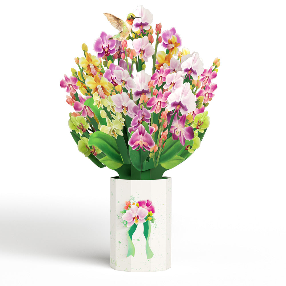 Mother's Day Orchid Pop-Up Card & Bouquet Bundle、mySite、solidvoid