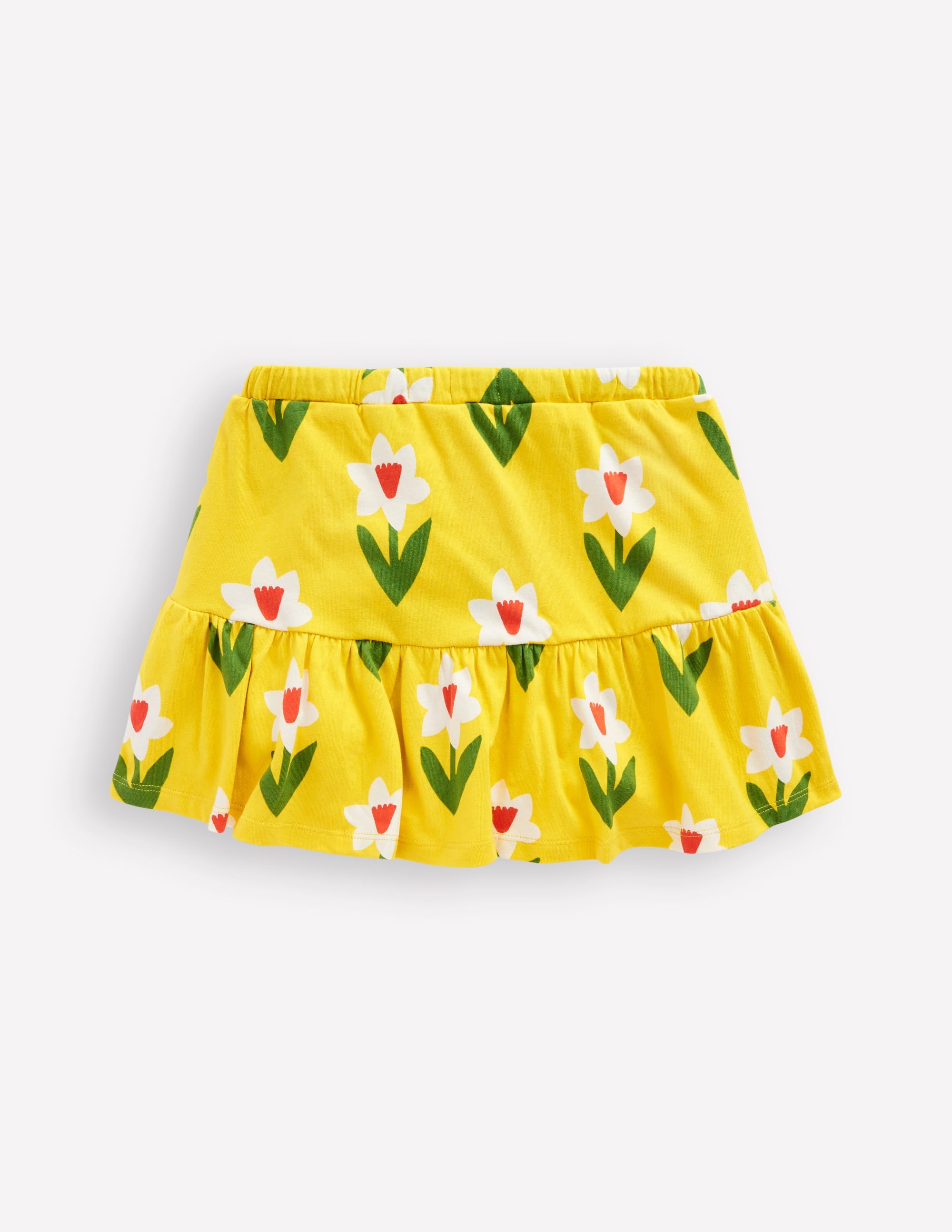  Tiered Jersey Skort-Tropical Yellow Daffodil、mySite、ashleygrahame