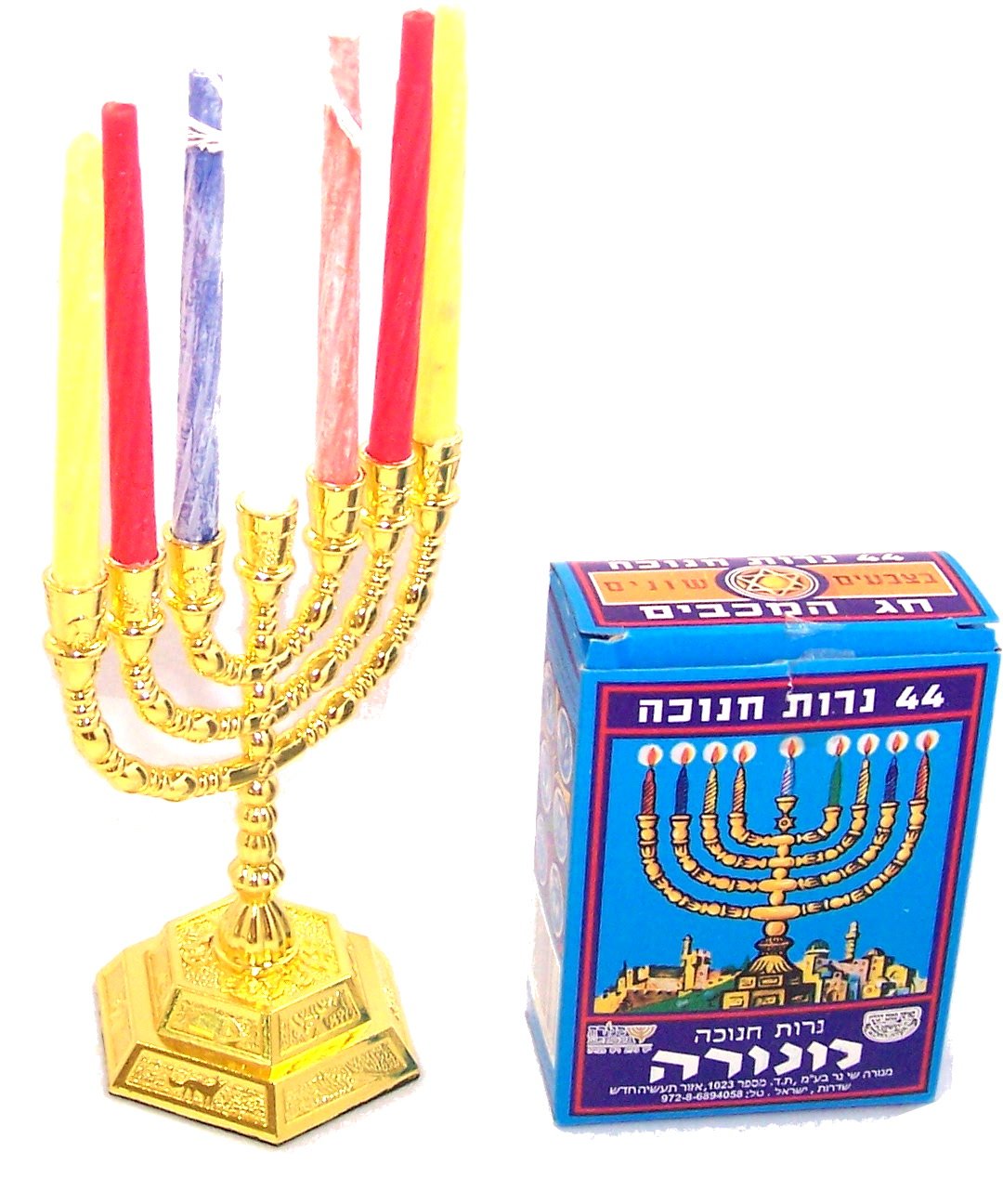  Holy Land Market Jewish Candle Sticks Menorah - 7 Branches - 12 Tribes of Israel Menorah、mySite、elrpsem3k