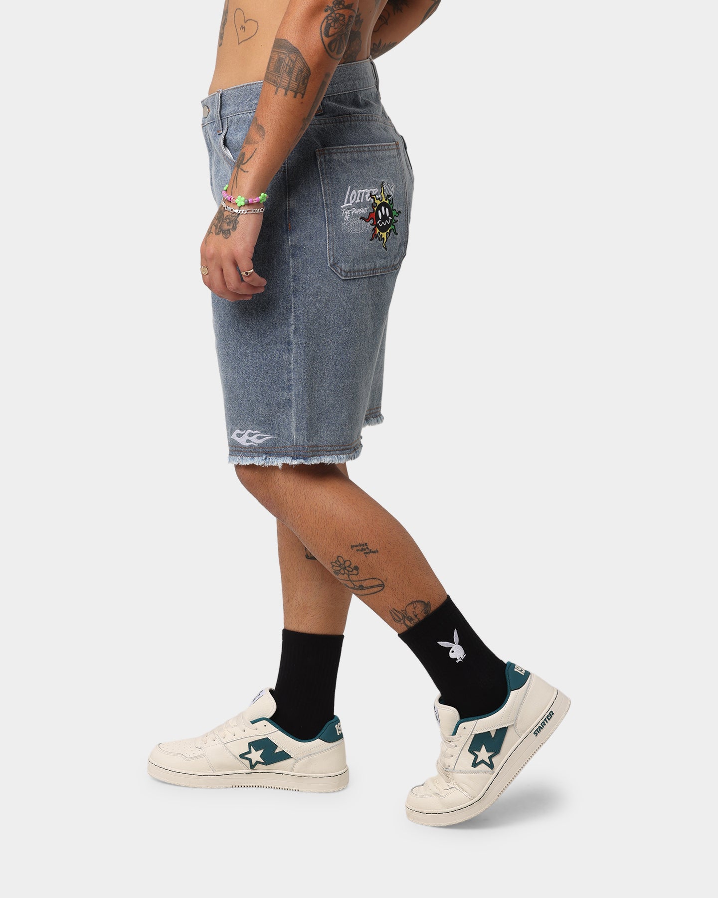 Loiter Freedom Skate Denim Shorts Blue、mySite、zt4zffjzw