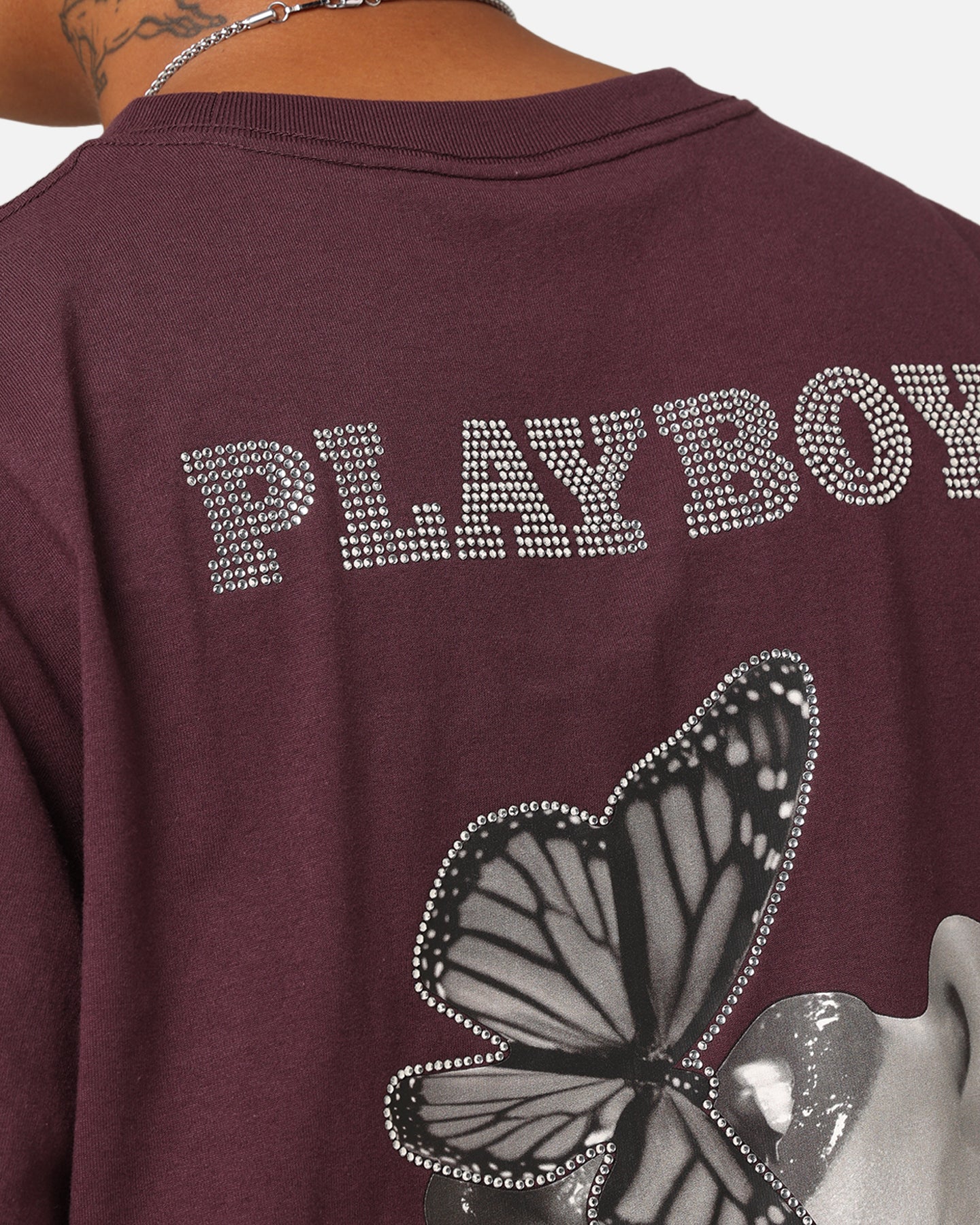 Playboy Diamanté T-Shirt Plum、mySite、zt4zffjzw