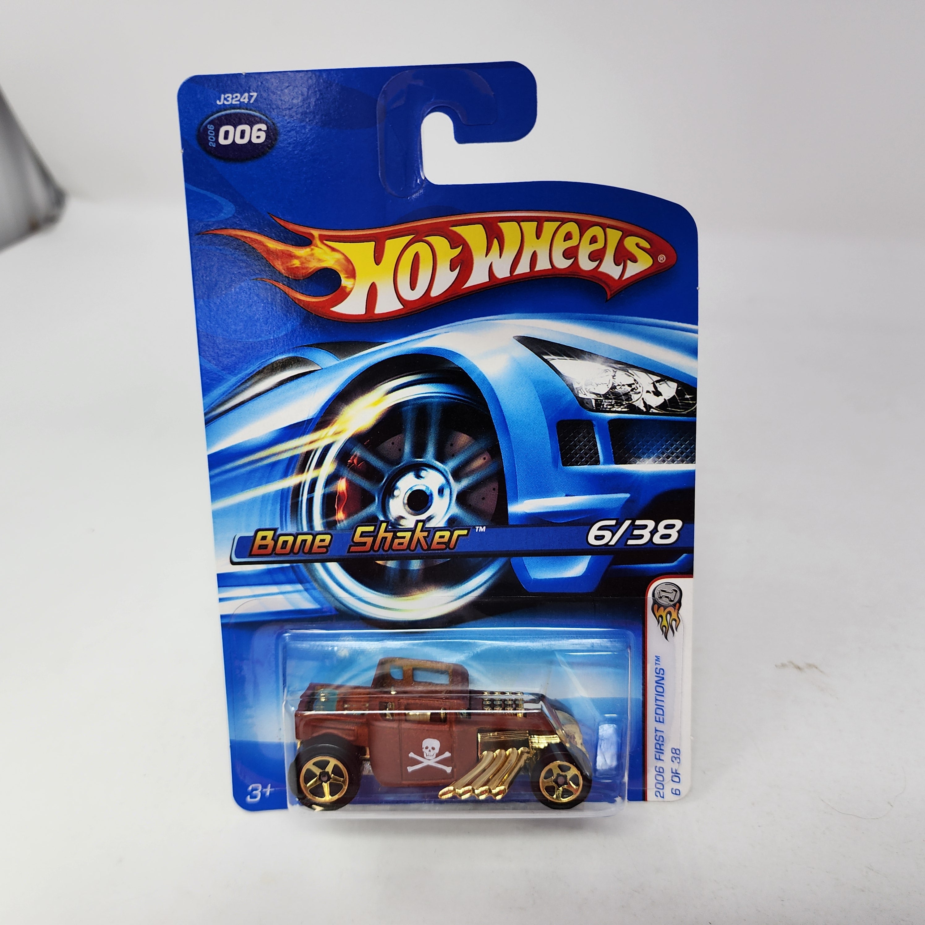 Bone Shaker #6 * Brown w/ Gold 5sp Rims * Hot Wheels 2006、mySite、hgirdovlk