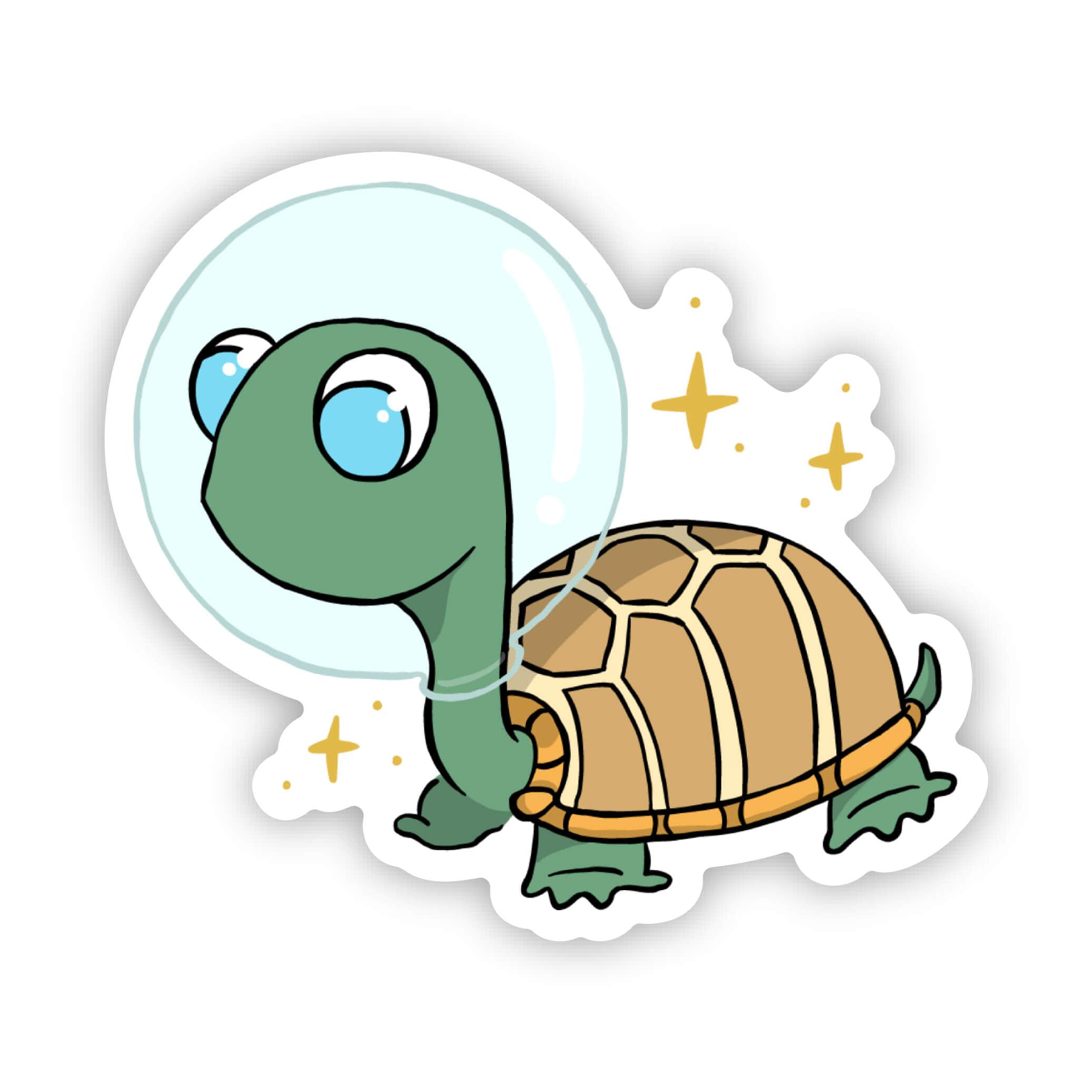  Astronaut Turtle Sticker、mySite、ghnorth