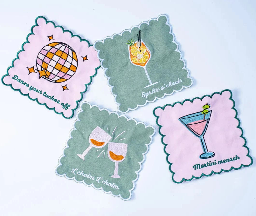 Martini Mensch Cocktail Napkins - Set of 4、mySite、topwebapps