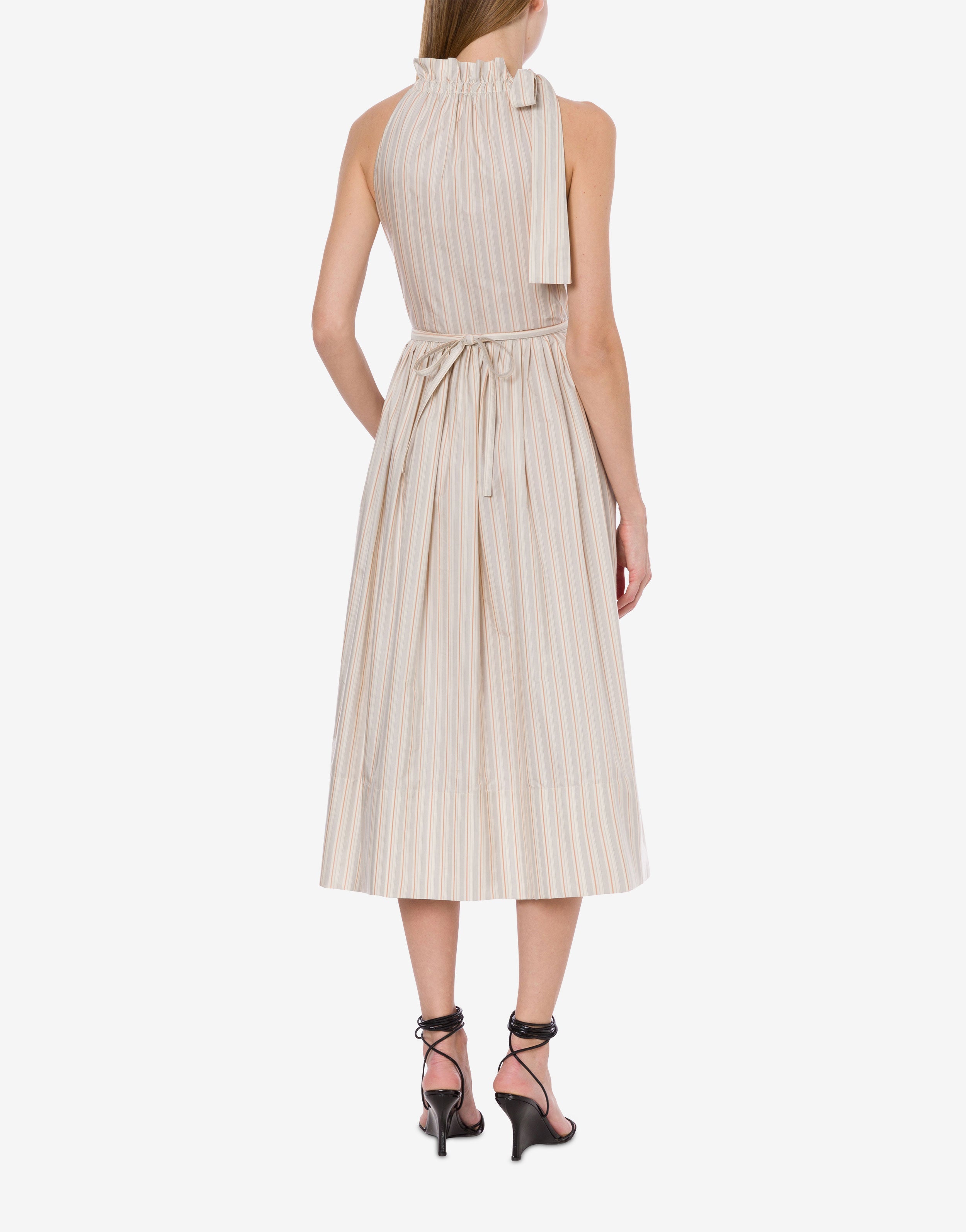 Abito longuette in cotone rigato、mySite、aoinhome