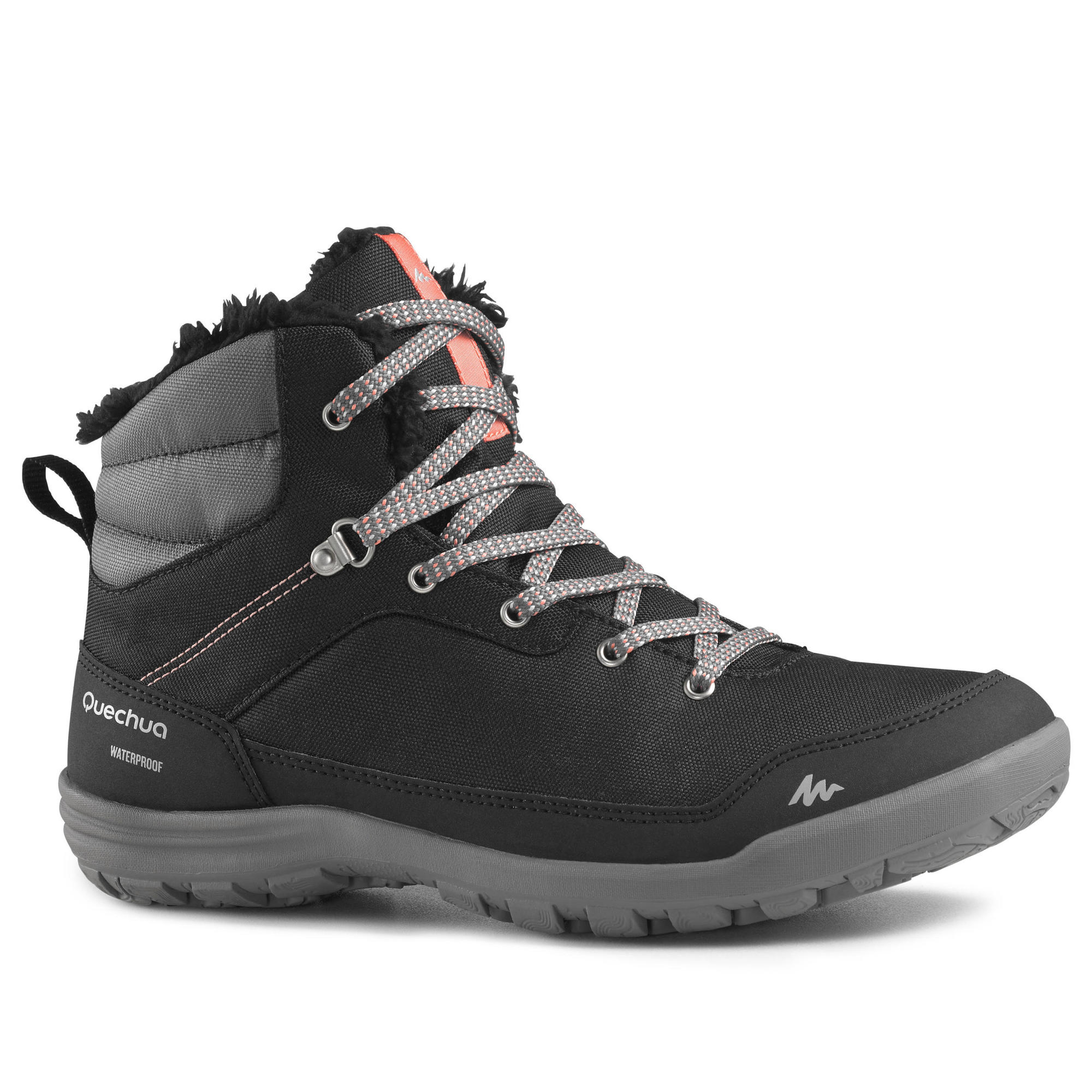Quechua Women's SH100 MID Warm and Waterproof Hiking Boots、mySite、neckold