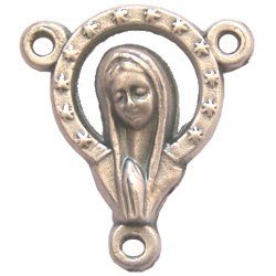  Sacred Heart with Mary Center piece - Pewter (1.6 cm-0.6)、mySite、elrpsem3k