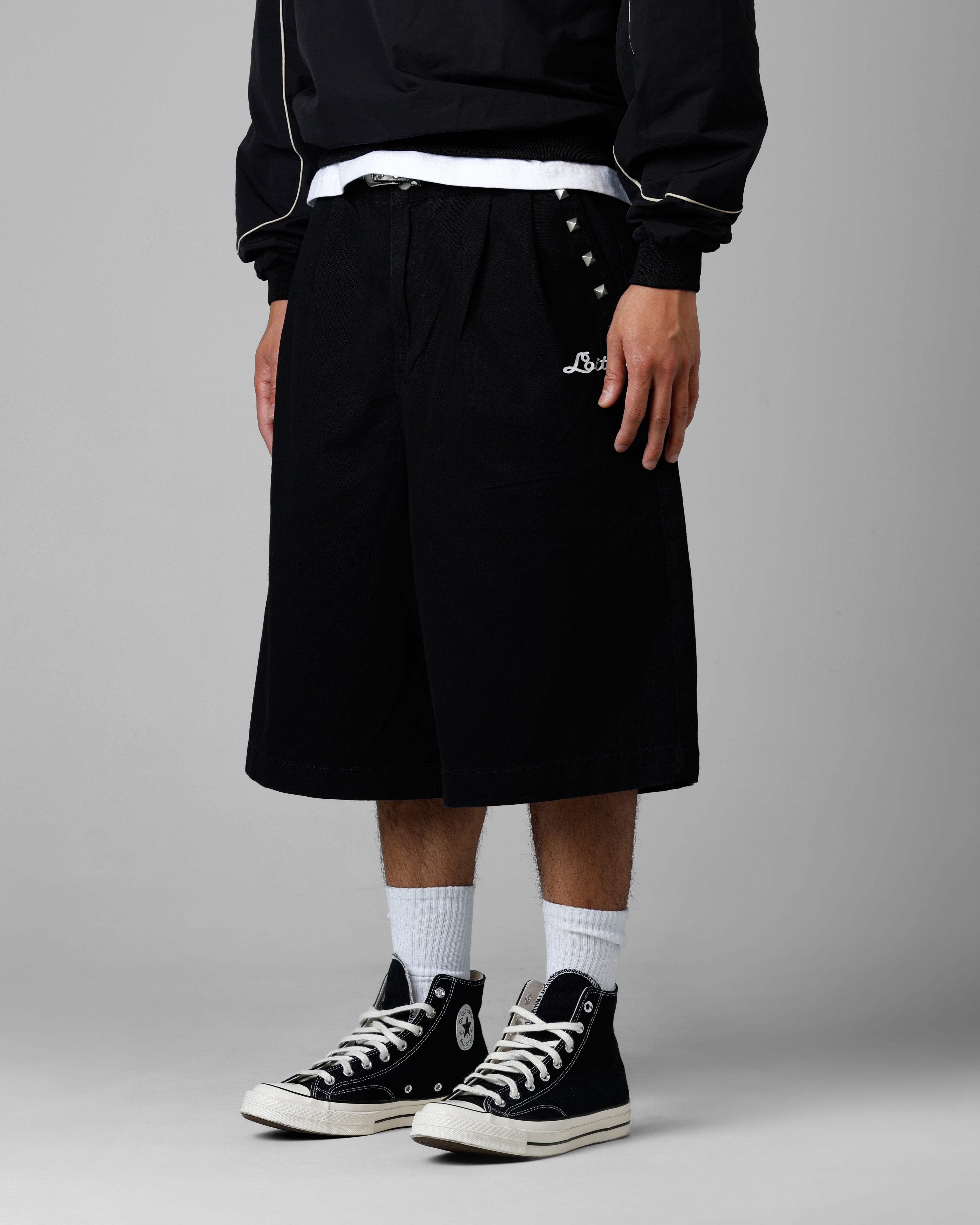 Loiter 3 Quarter Shorts Black、mySite、zt4zffjzw