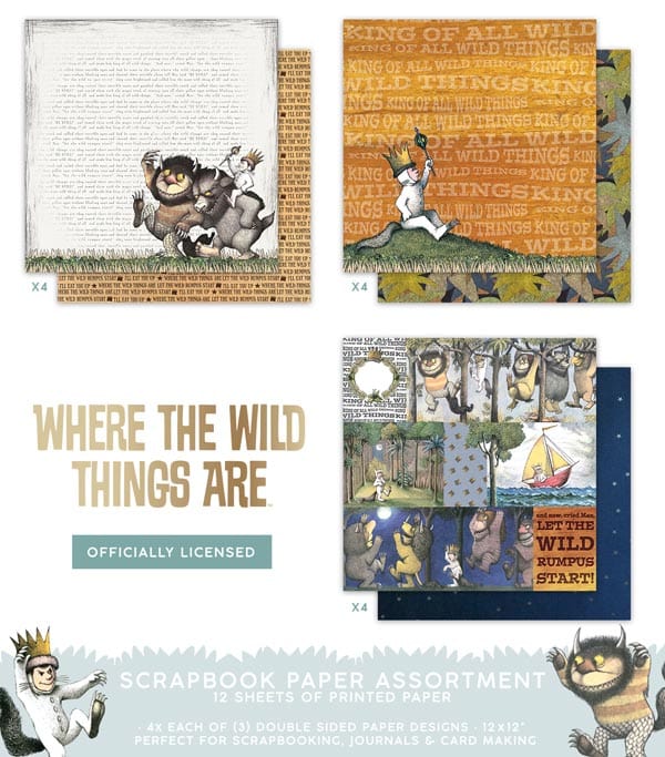  Scrapbook Paper Set - Where the Wild Things Are、mySite、ghnorth