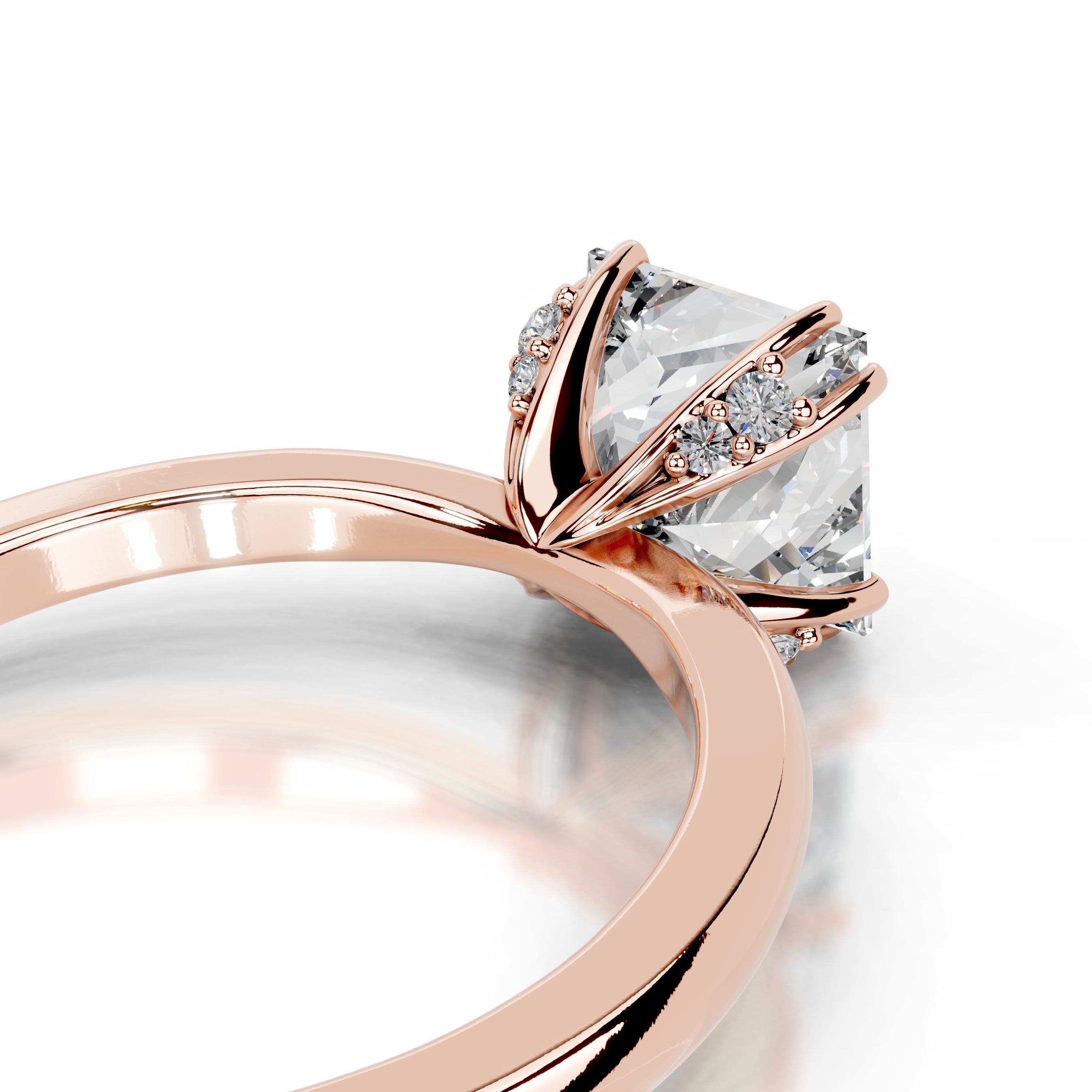 Collerina Diamond Engagement Ring - 14K Rose Gold、mySite、hinf8tx79