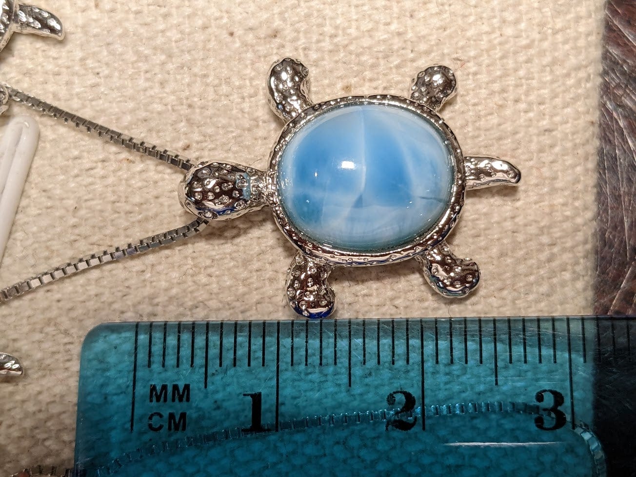 Turtle Jewelry SET in 925 Sterling Silver Natural Larimar、mySite、g9winljtr