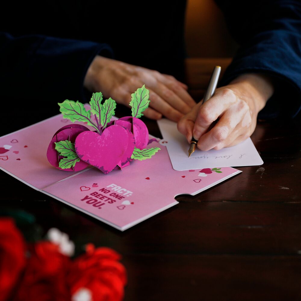 The Office No One Beets You Valentine Pop-Up Card、mySite、solidvoid