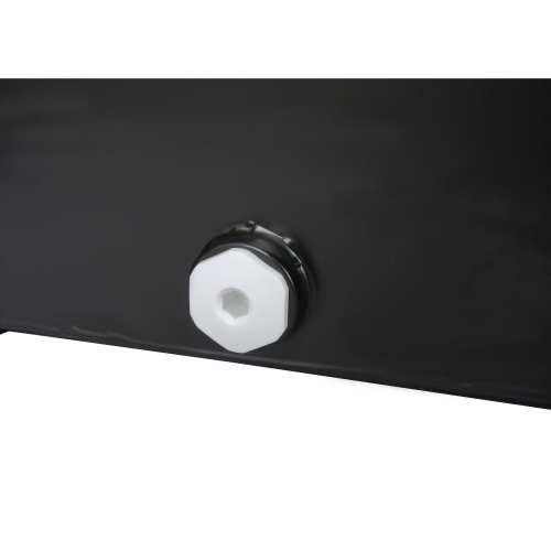 5 Gallon 14 Gauge Steel Hydraulic Fluid Reservoir Tank with Inlet 1-1/2" FNPT and Outlet 3/4" FNPT, Integral Mounting Foot On Each End, Black、、eastwooduniform