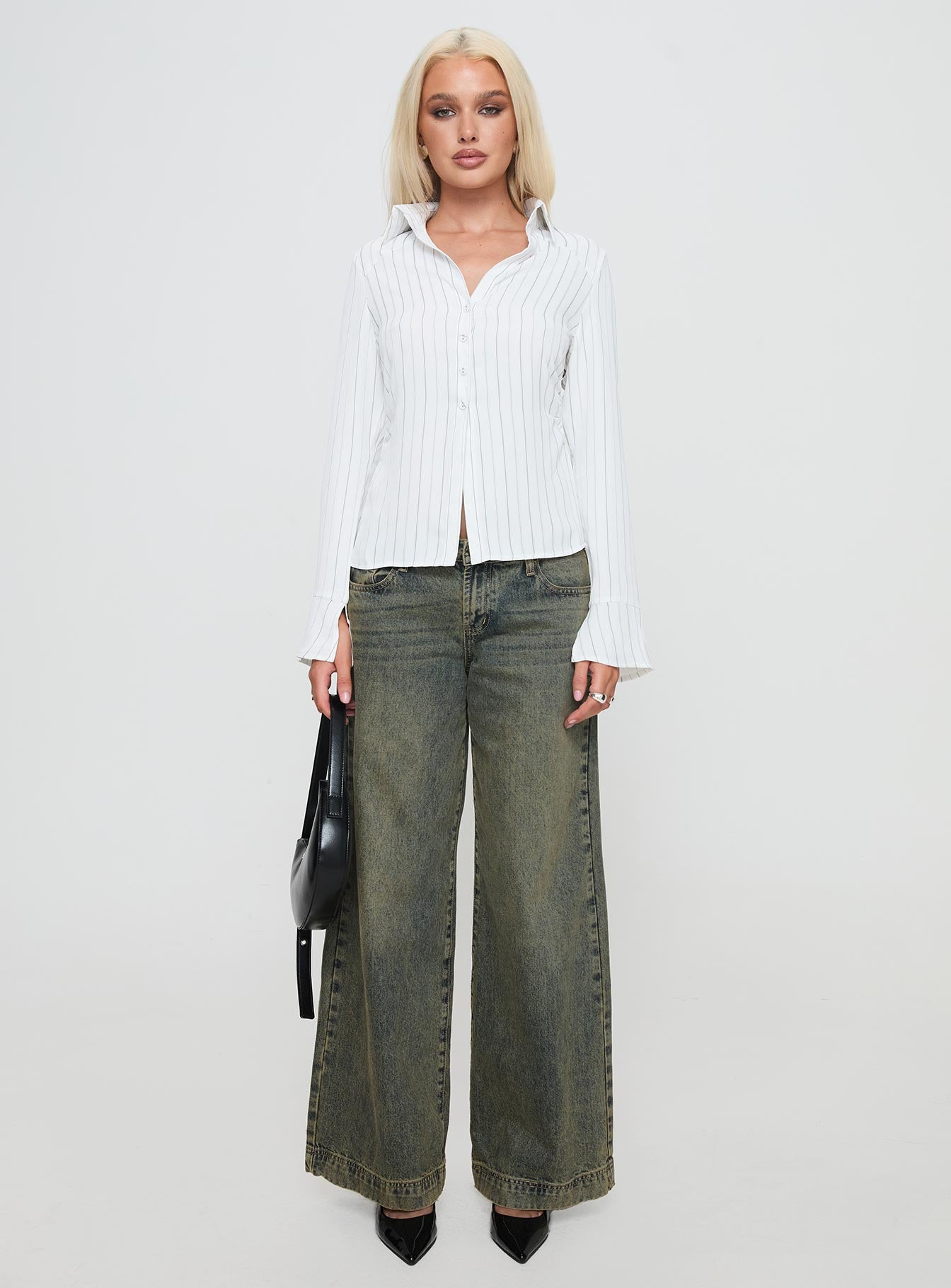 Aldgate Long Sleeve Top White、mySite、solidvoid