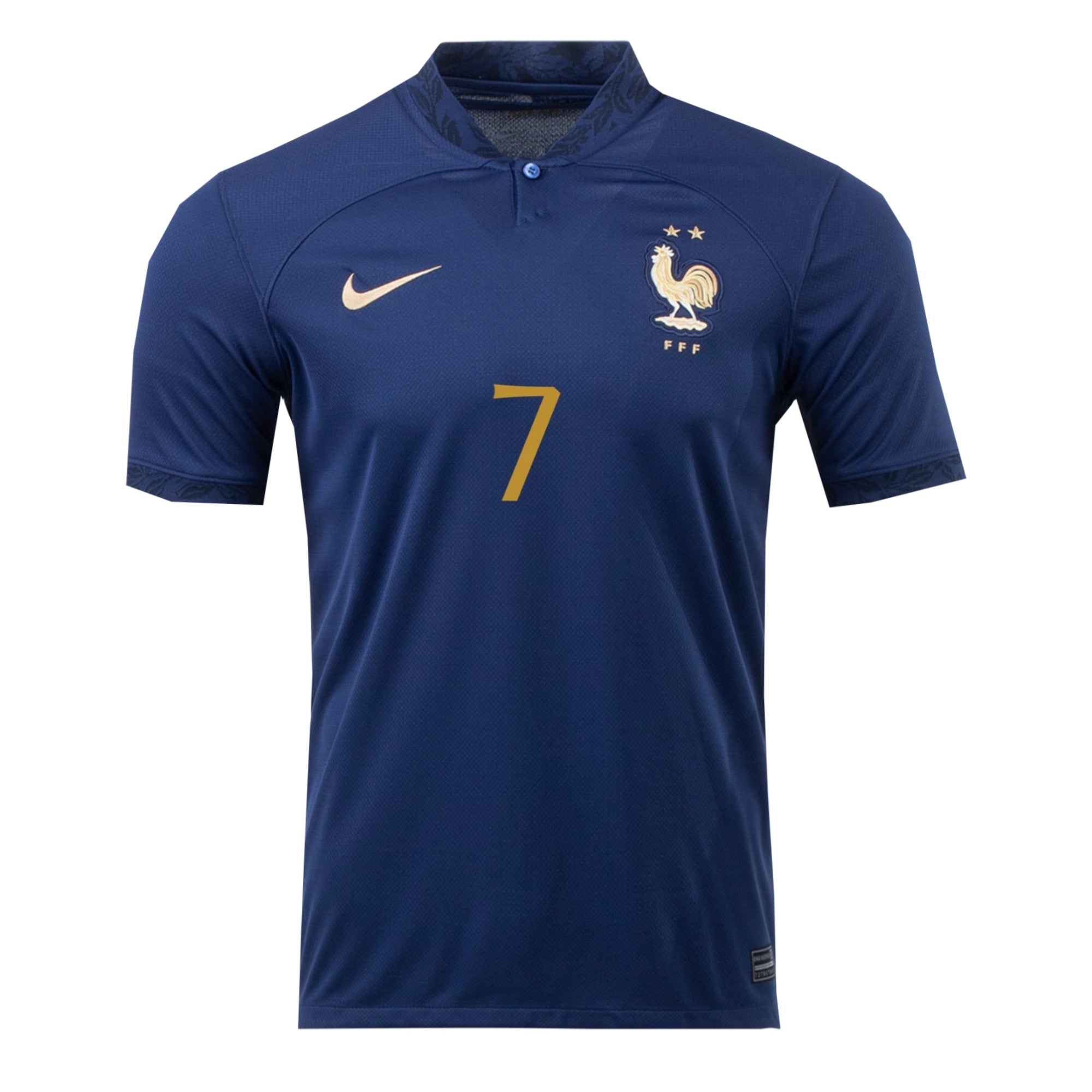 Nike Women's France 2022/23 Home Jersey w/ Griezmann #7 Printing、mySite、noshort