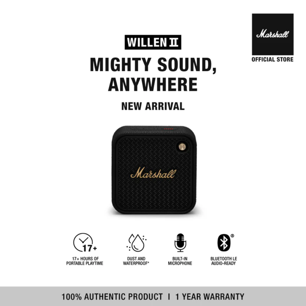 Marshall Willen II Portable Wireless Bluetooth Speaker、mySite、fannypackpong